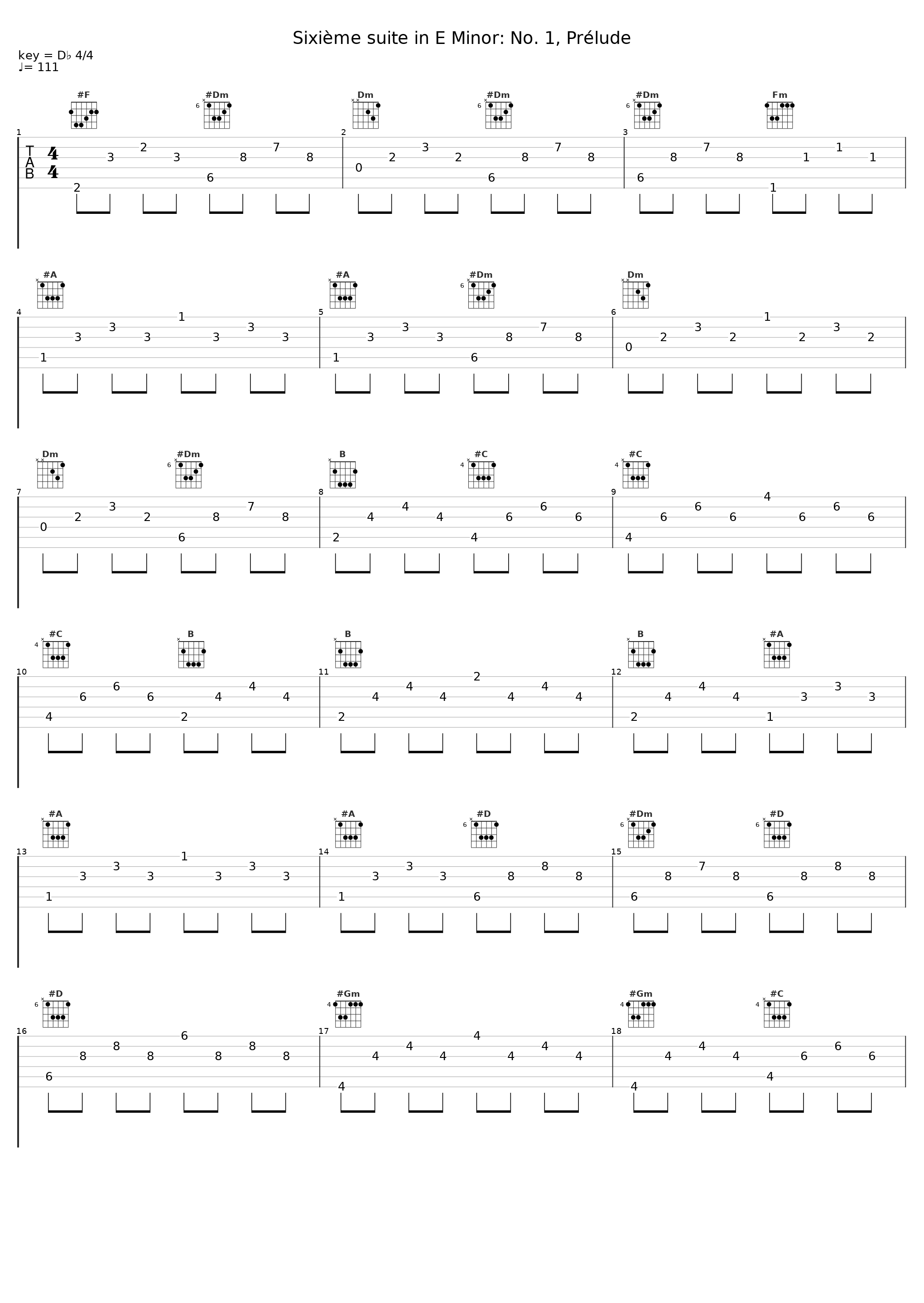 Sixième suite in E Minor: No. 1, Prélude_Francois Joubert-Caillet,L'Achéron,Marin Marais_1