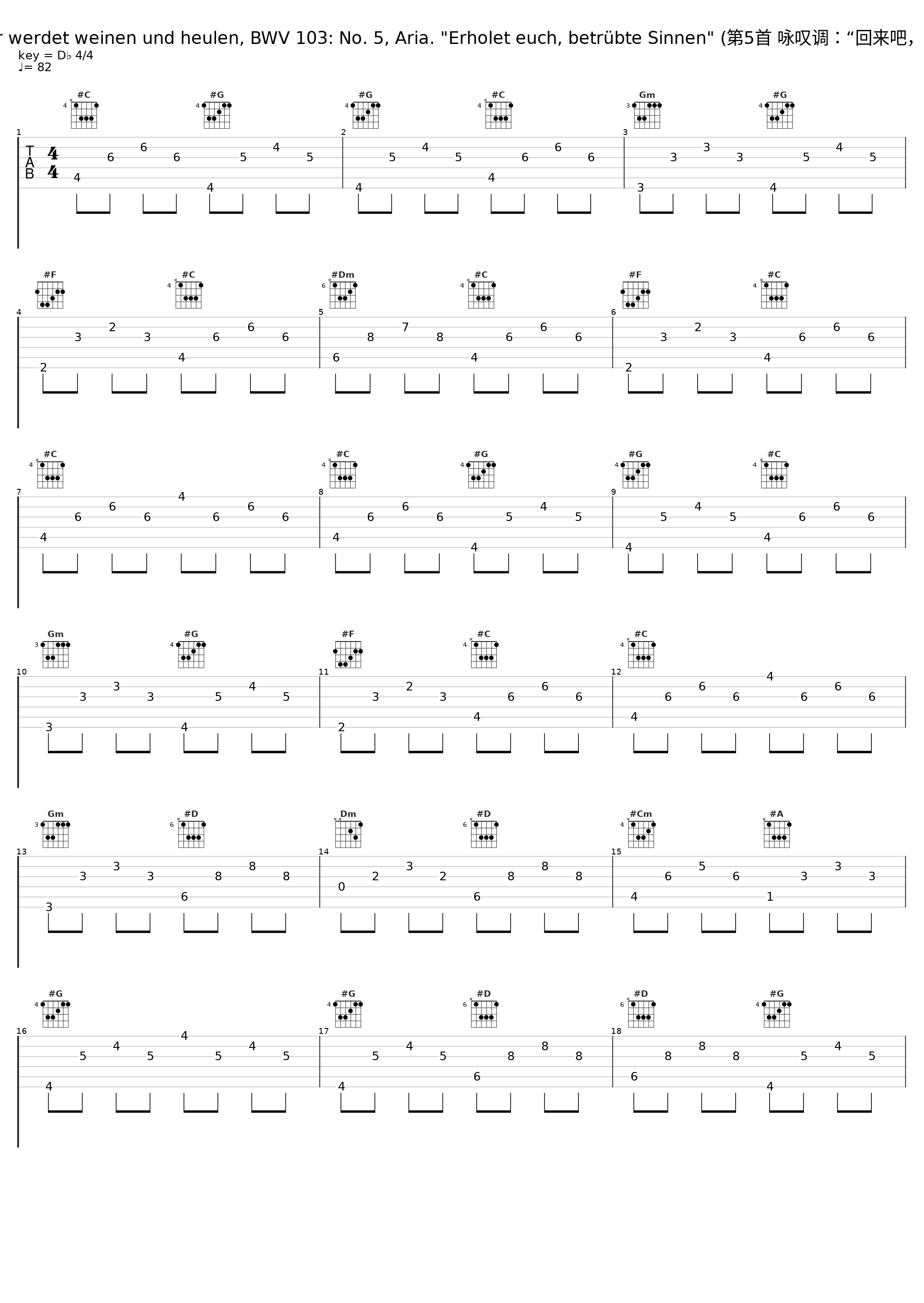 Bach, JS: Ihr werdet weinen und heulen, BWV 103: No. 5, Aria. "Erholet euch, betrübte Sinnen" (第5首 咏叹调：“回来吧，艰困中的人”)_Gustav Leonhardt,Leonhardt-Consort,Kurt Equiluz_1