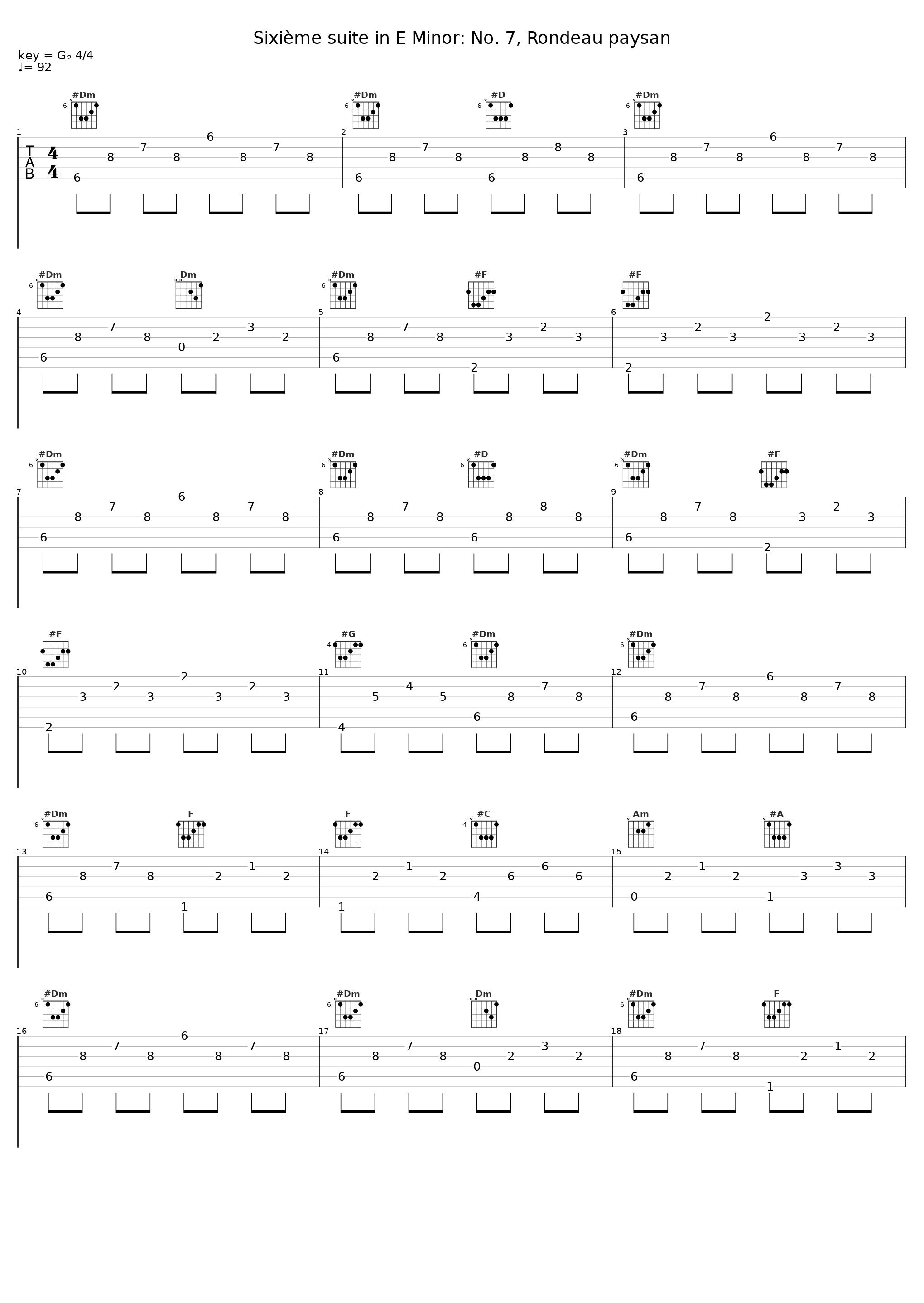 Sixième suite in E Minor: No. 7, Rondeau paysan_Francois Joubert-Caillet,L'Achéron,Marin Marais_1