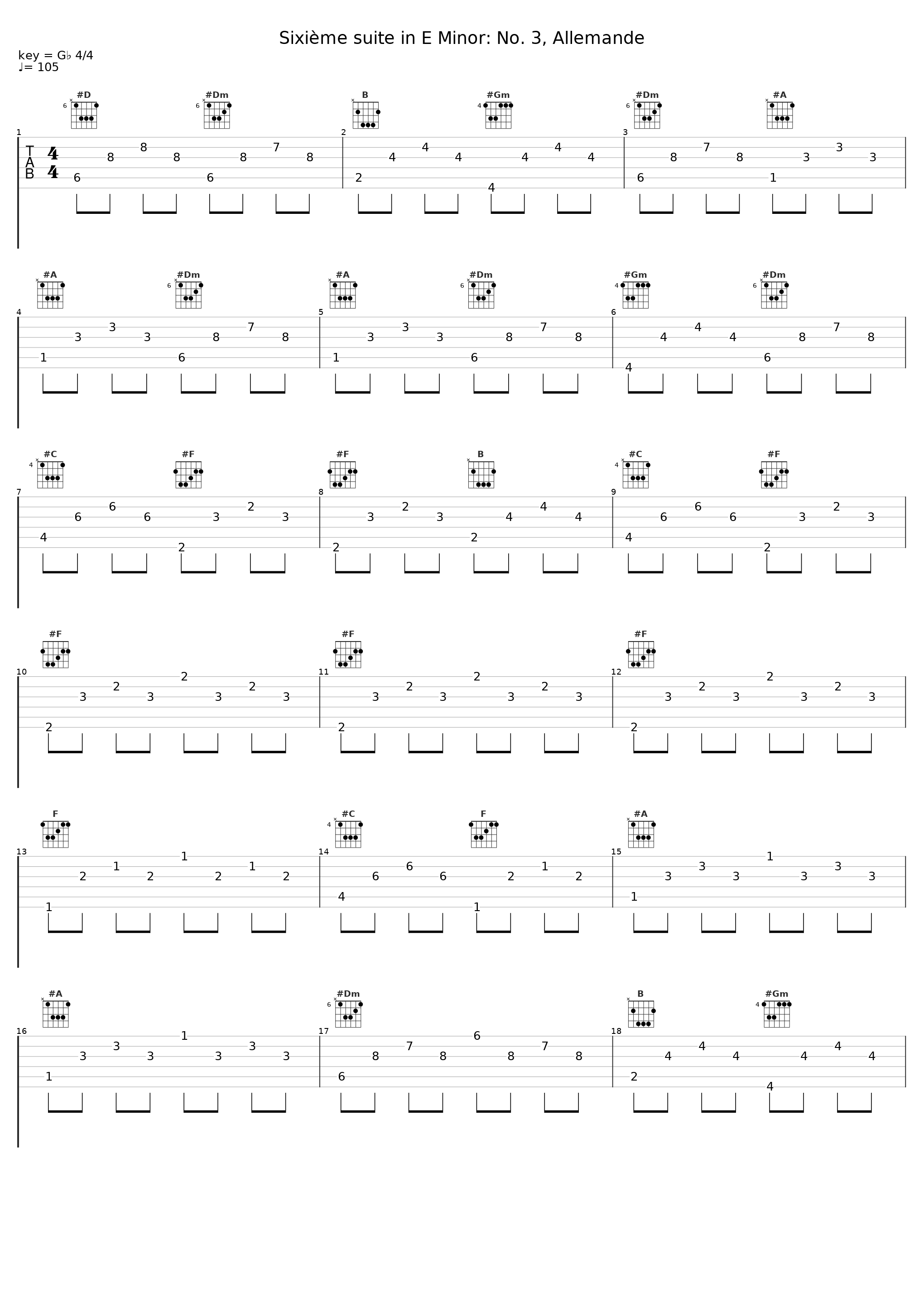 Sixième suite in E Minor: No. 3, Allemande_Francois Joubert-Caillet,L'Achéron,Marin Marais_1