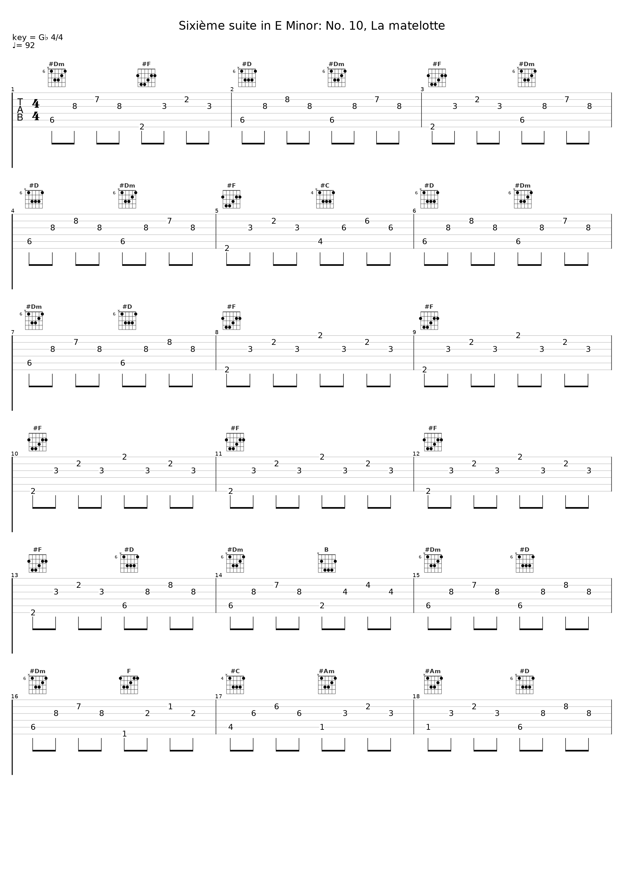 Sixième suite in E Minor: No. 10, La matelotte_Francois Joubert-Caillet,L'Achéron,Marin Marais_1