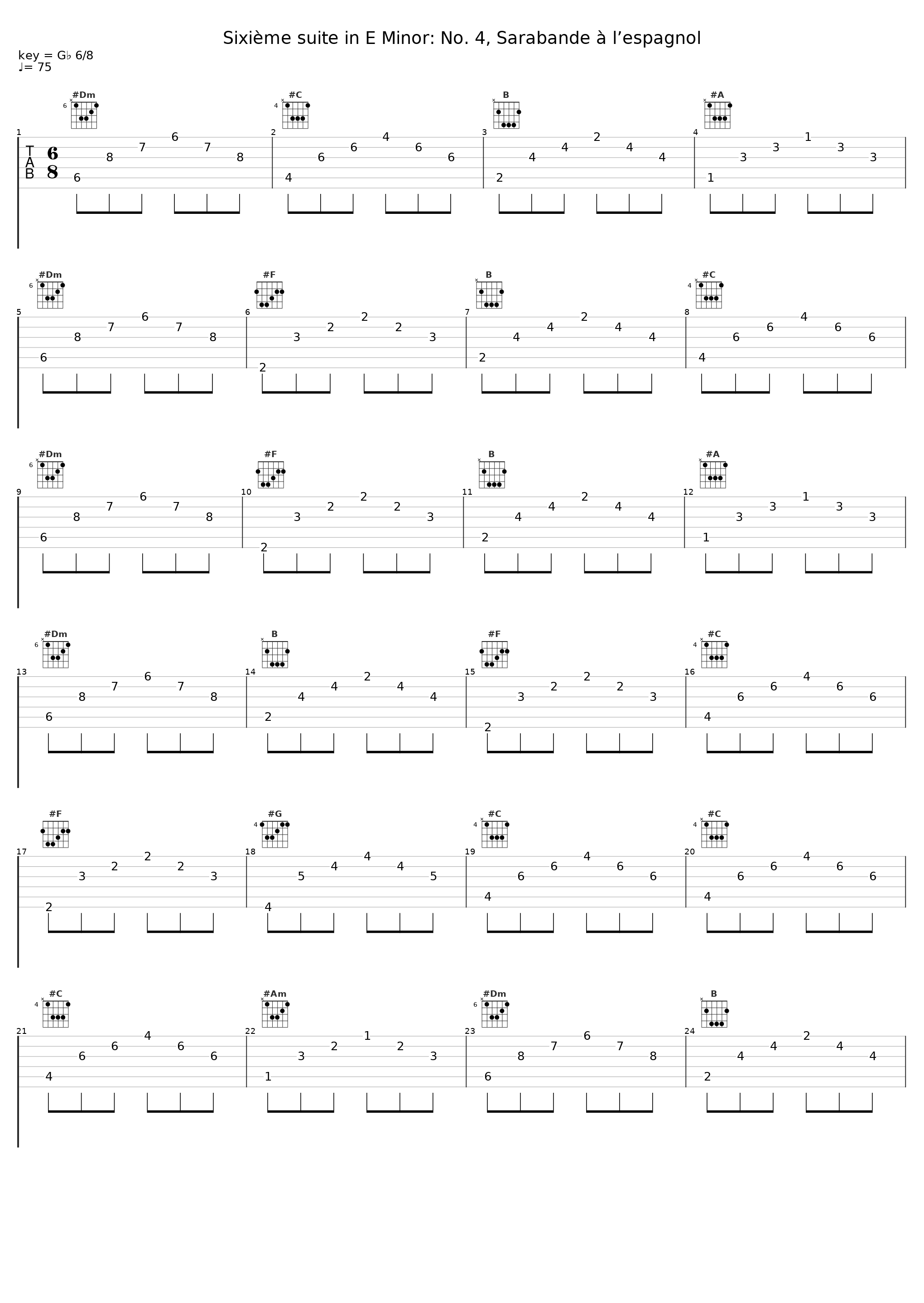 Sixième suite in E Minor: No. 4, Sarabande à l’espagnol_Francois Joubert-Caillet,L'Achéron,Marin Marais_1