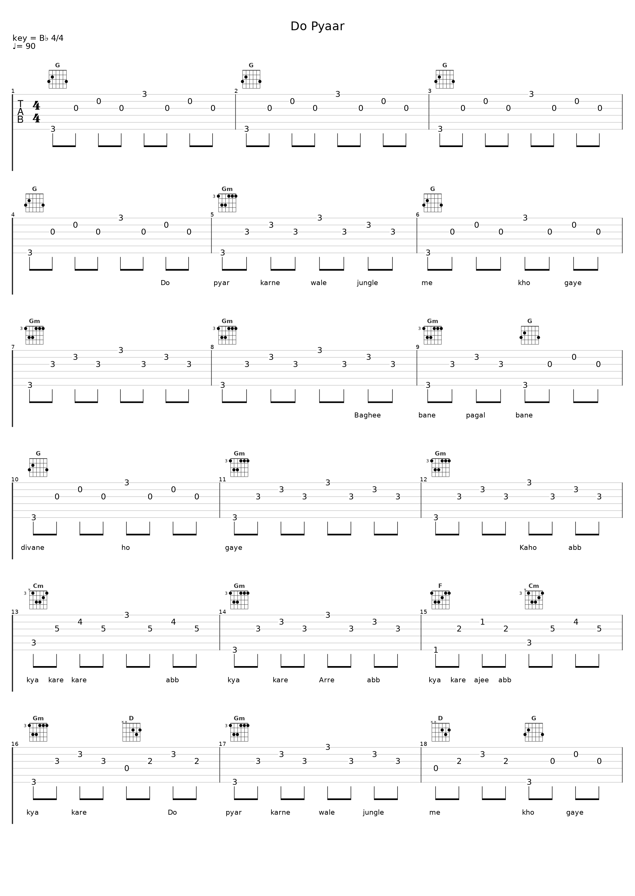 Do Pyaar_Sonu Nigam,Sunidhi Chauhan_1
