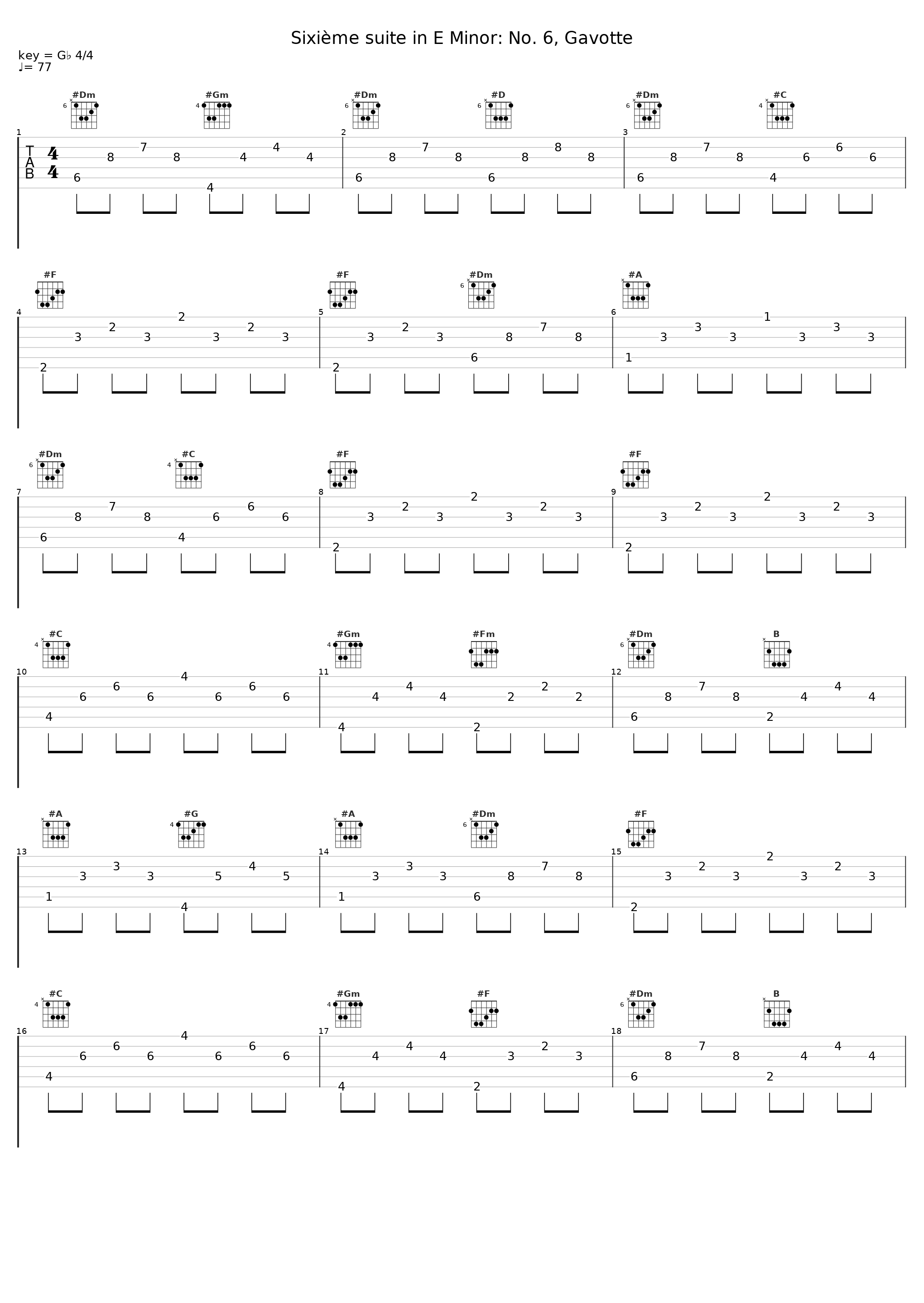 Sixième suite in E Minor: No. 6, Gavotte_Francois Joubert-Caillet,L'Achéron,Marin Marais_1