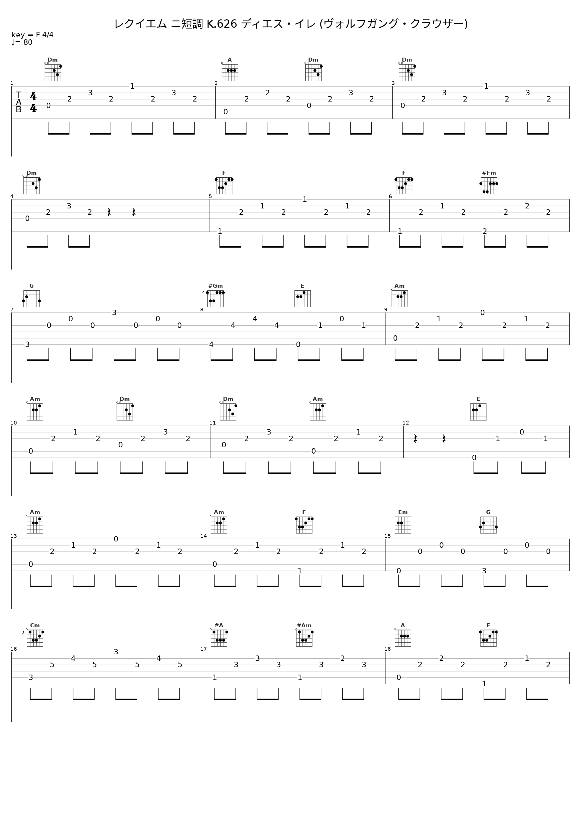 レクイエム ニ短調 K.626 ディエス・イレ (ヴォルフガング・クラウザー)_Mariko_1