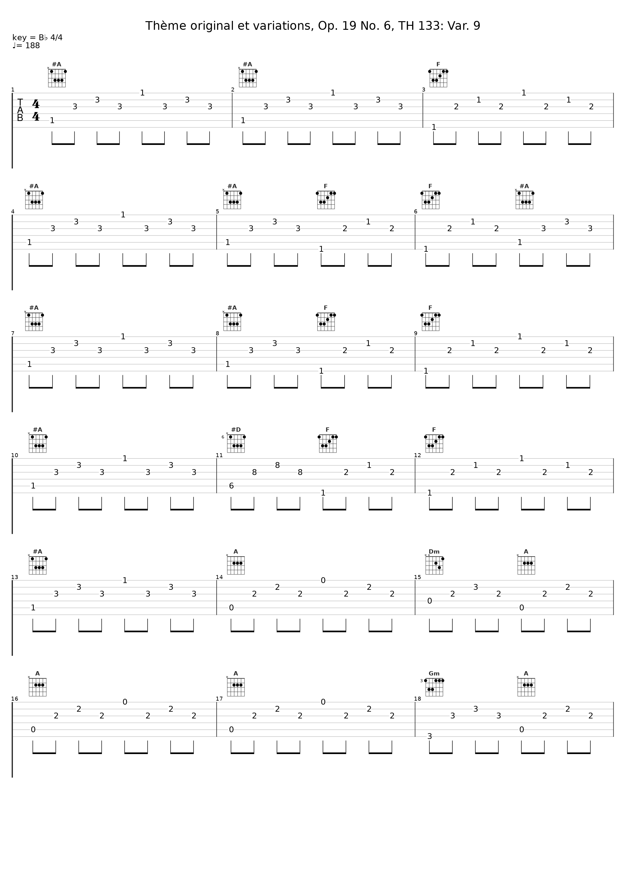 Thème original et variations, Op. 19 No. 6, TH 133: Var. 9_Claudia Schellenberger_1