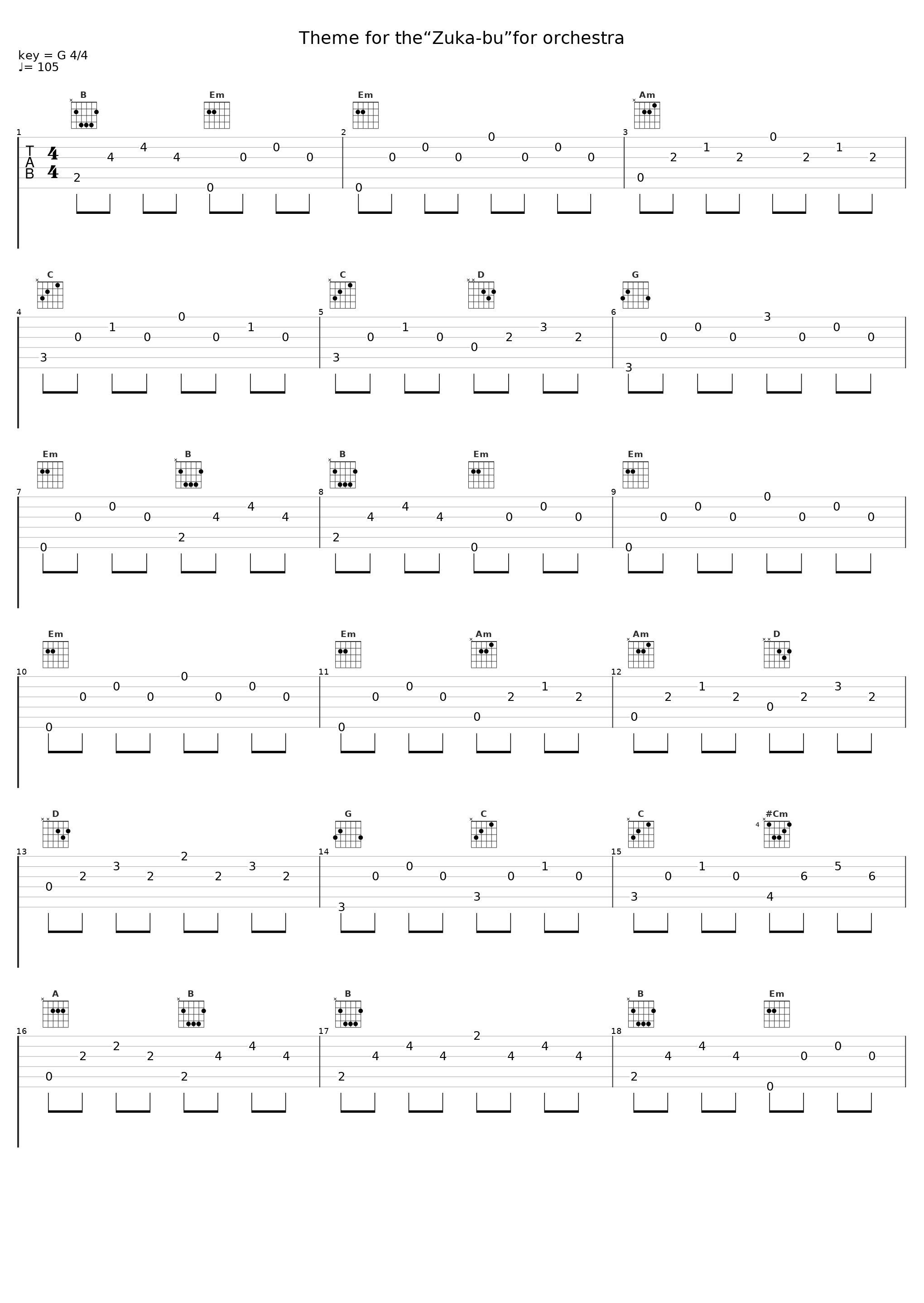 Theme for the“Zuka-bu”for orchestra_平野義久_1