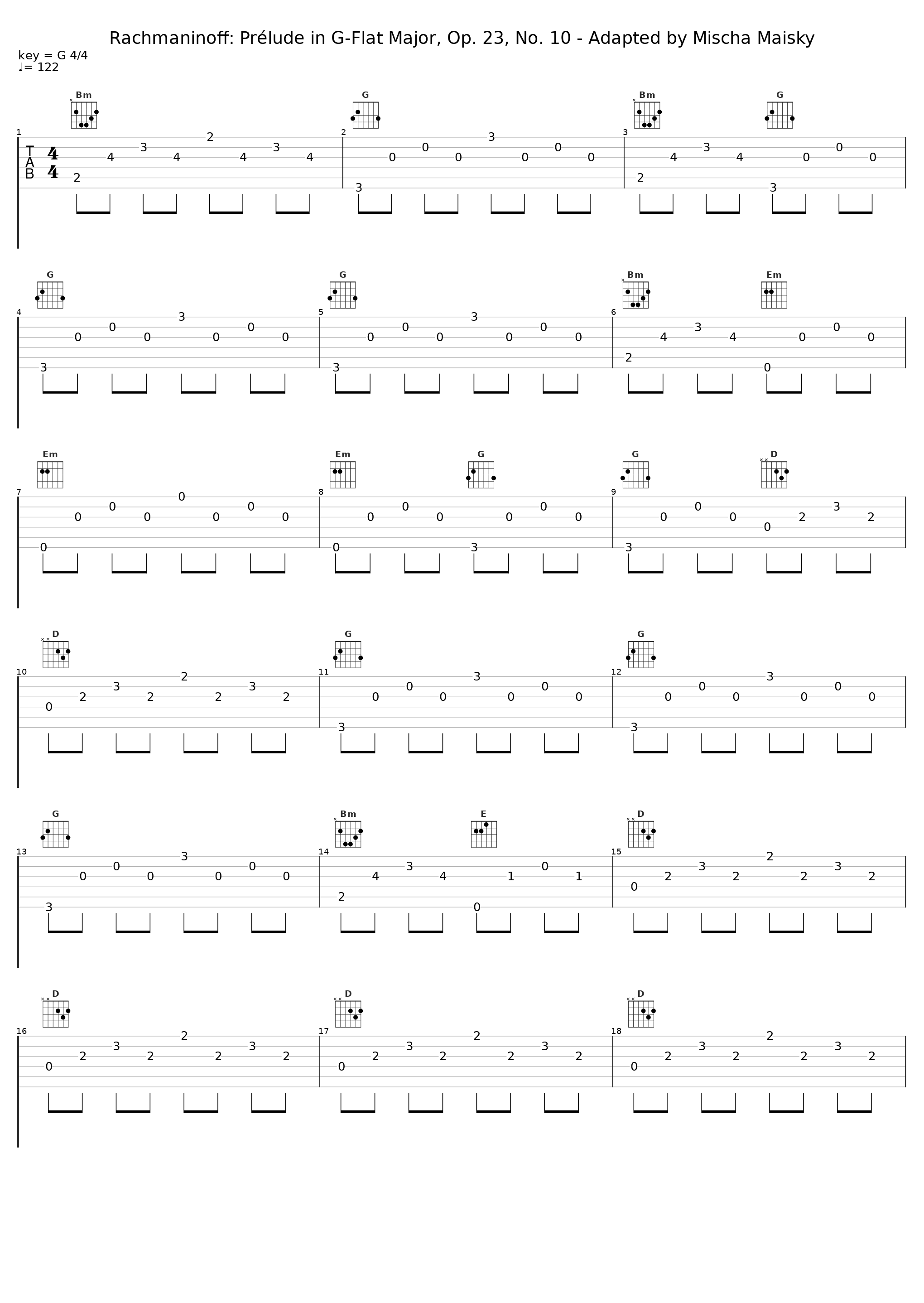 Rachmaninoff: Prélude in G-Flat Major, Op. 23, No. 10 - Adapted by Mischa Maisky_Mischa Maisky,Sergio Tiempo_1