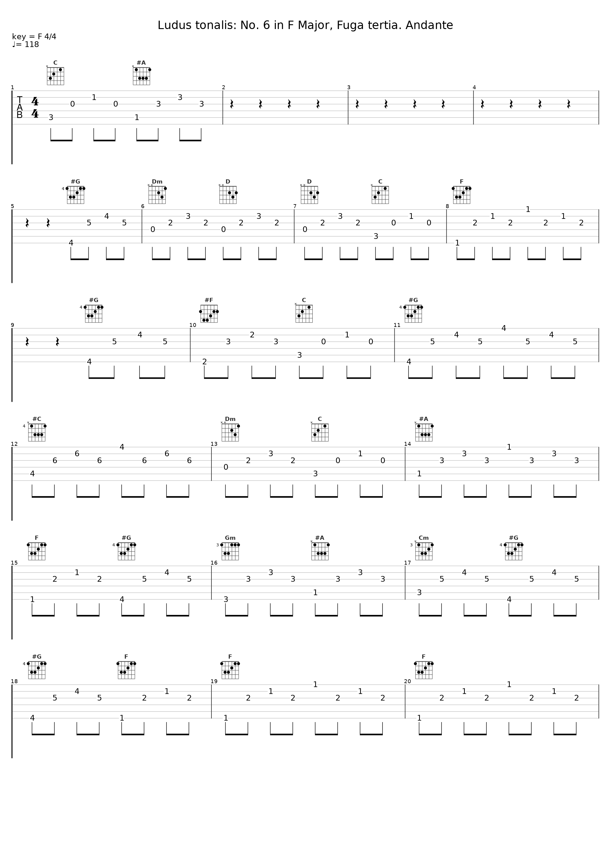 Ludus tonalis: No. 6 in F Major, Fuga tertia. Andante_Hans Petermandl_1