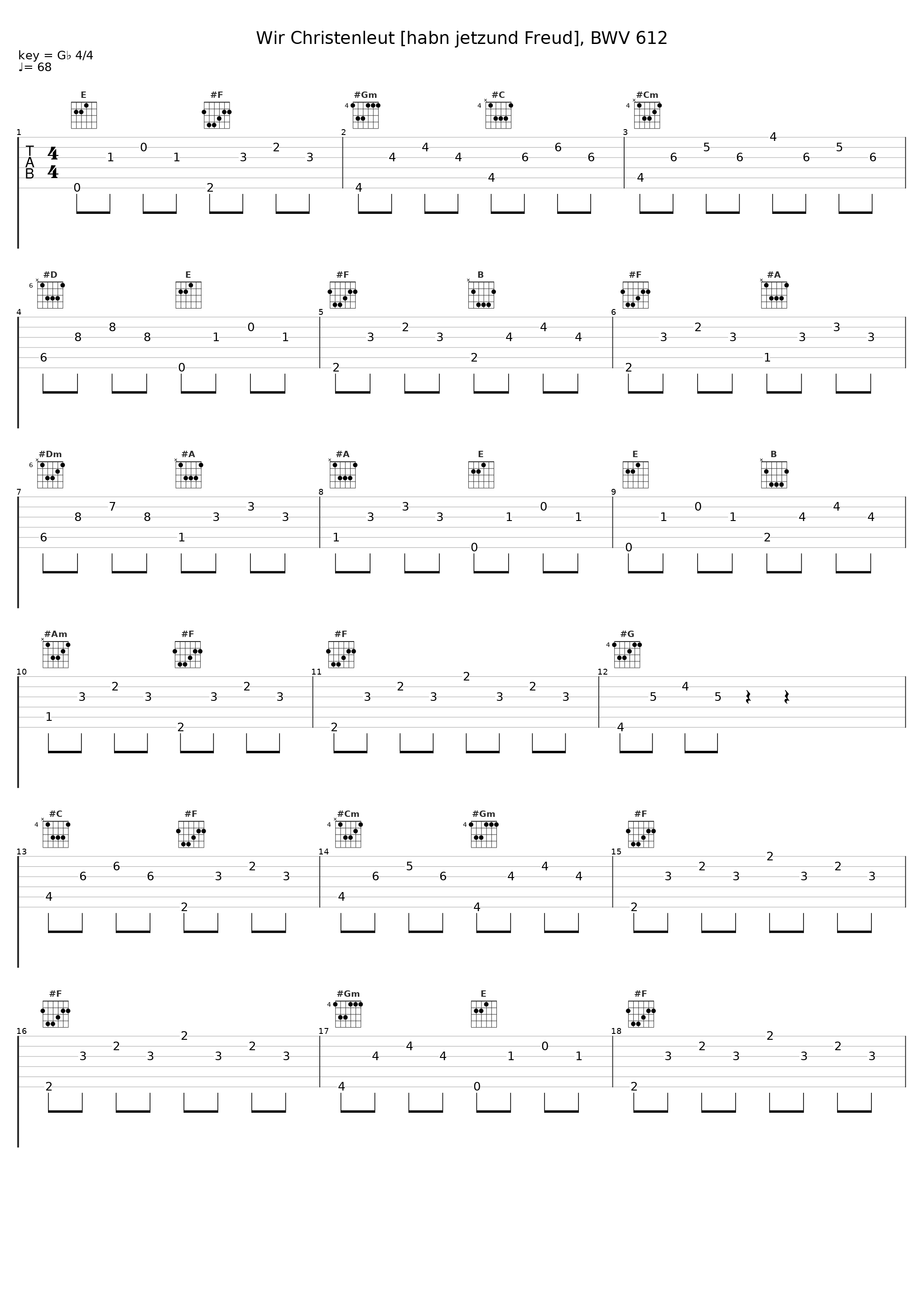 Wir Christenleut [habn jetzund Freud], BWV 612_Stephen Farr_1