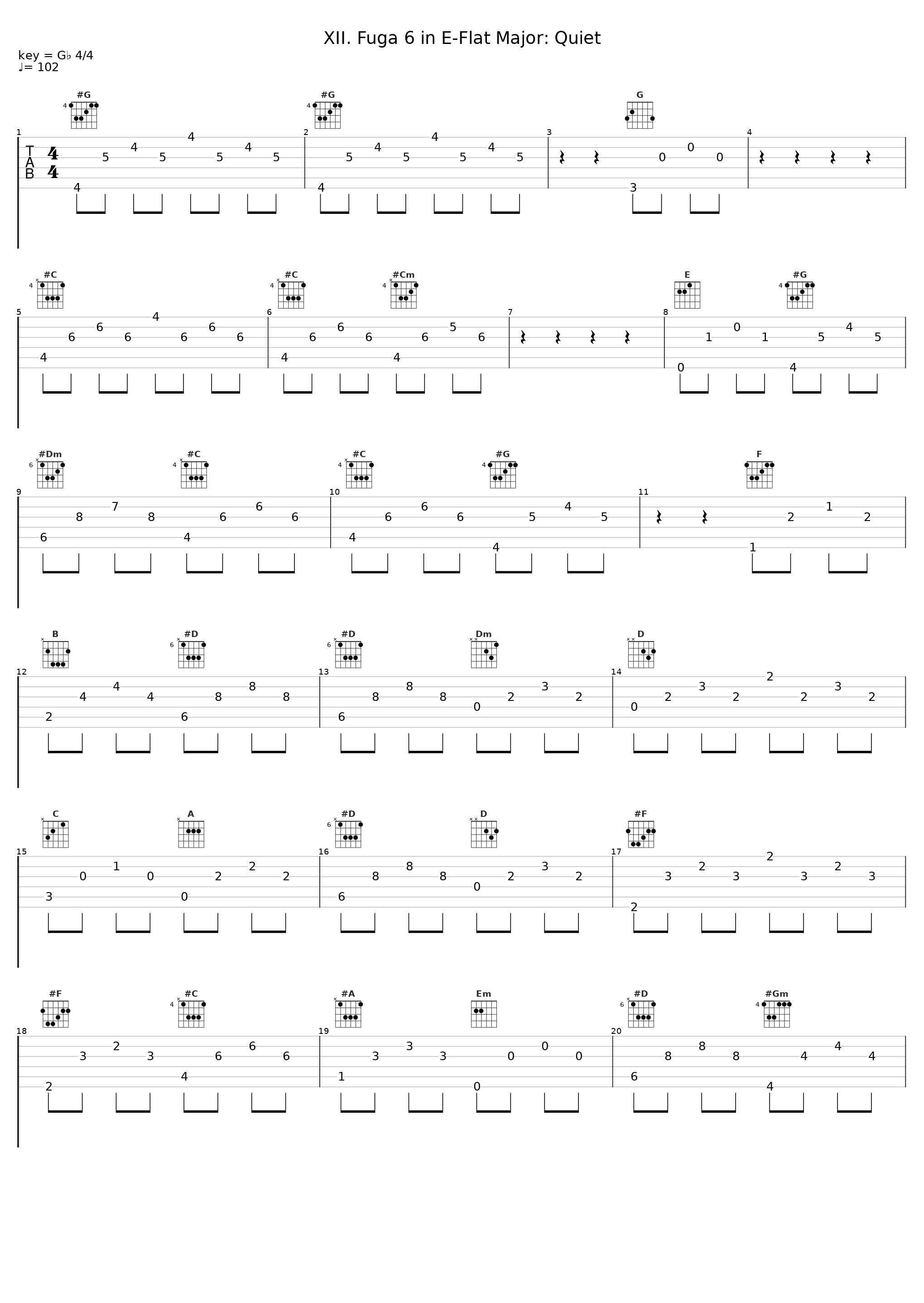 XII. Fuga 6 in E-Flat Major: Quiet_Hans Petermandl_1