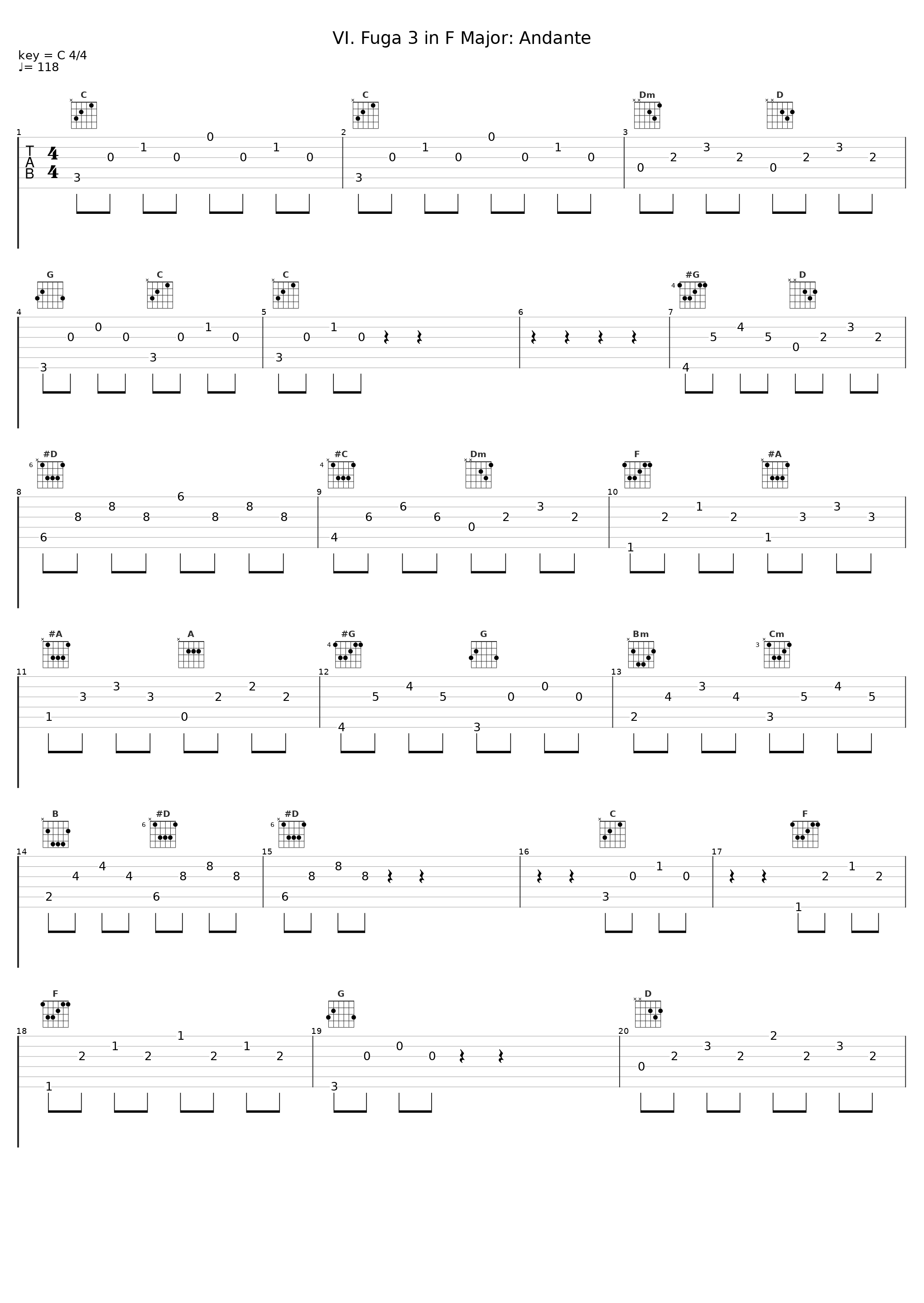 VI. Fuga 3 in F Major: Andante_Hans Petermandl_1