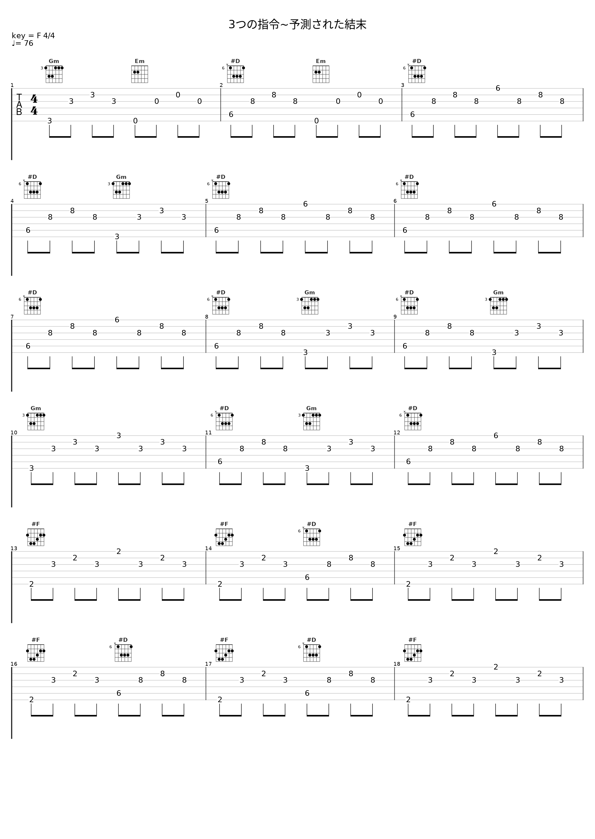 3つの指令~予測された結末_大岛满_1