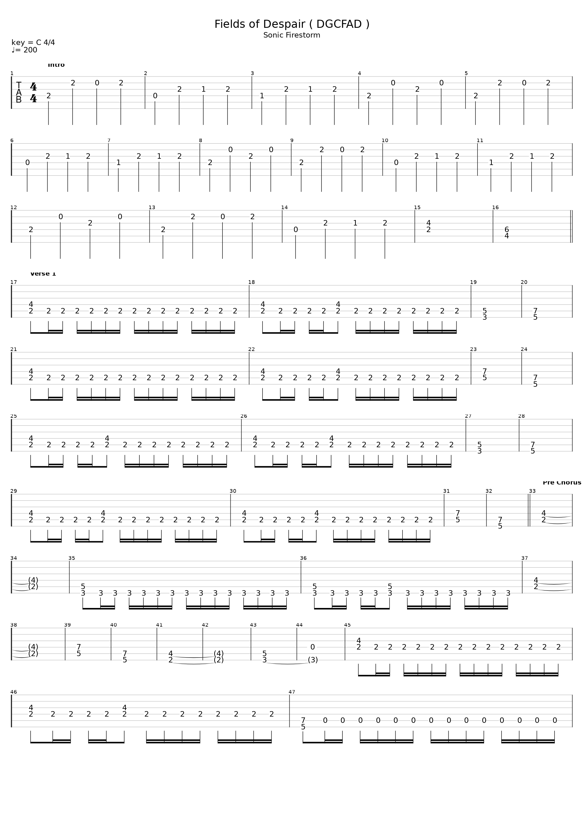 Fields of Dispair ( D Standard )_Dragonforce_1