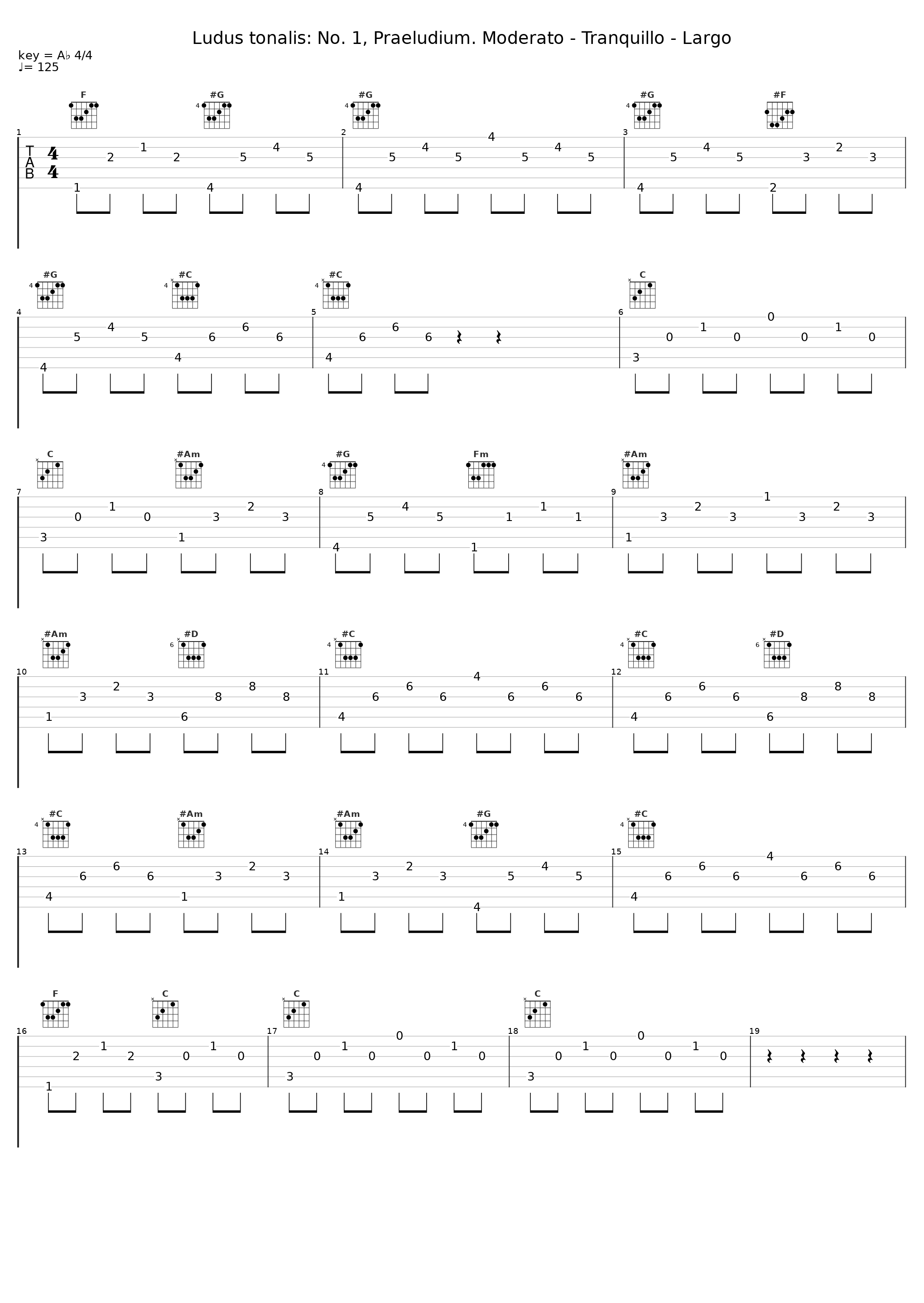 Ludus tonalis: No. 1, Praeludium. Moderato - Tranquillo - Largo_Hans Petermandl_1