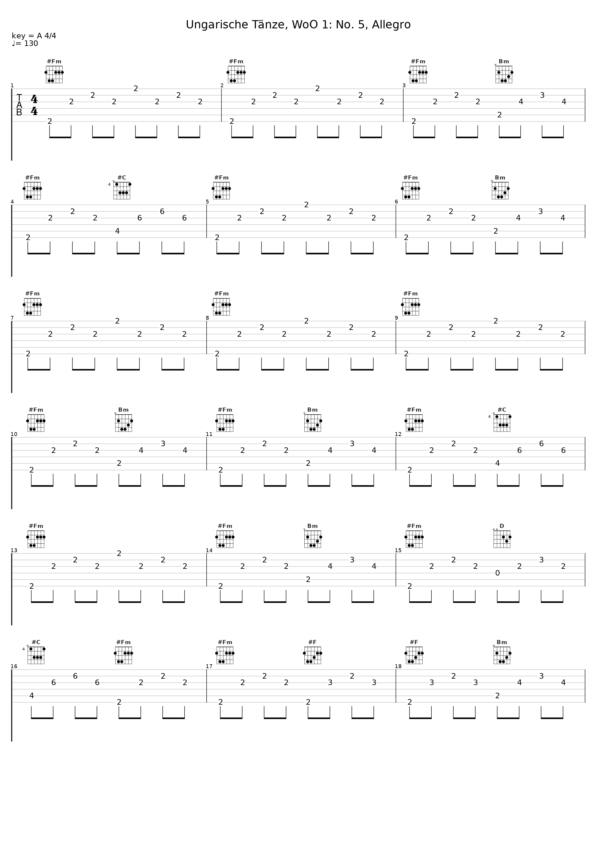 Ungarische Tänze, WoO 1: No. 5, Allegro_Inger Södergren,Johannes Brahms_1