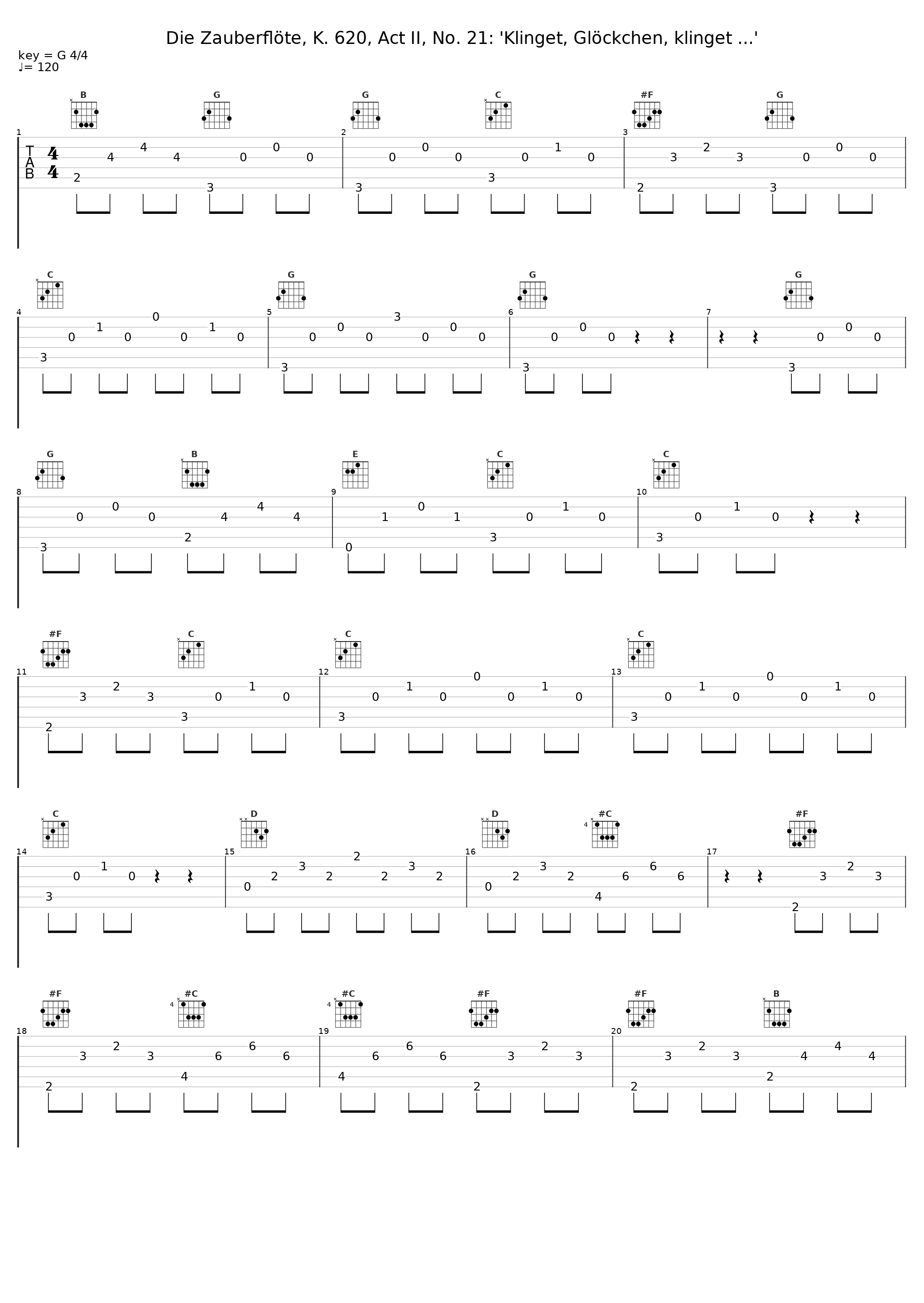 Die Zauberflöte, K. 620, Act II, No. 21: 'Klinget, Glöckchen, klinget ...'_Evelyn Tubb_1