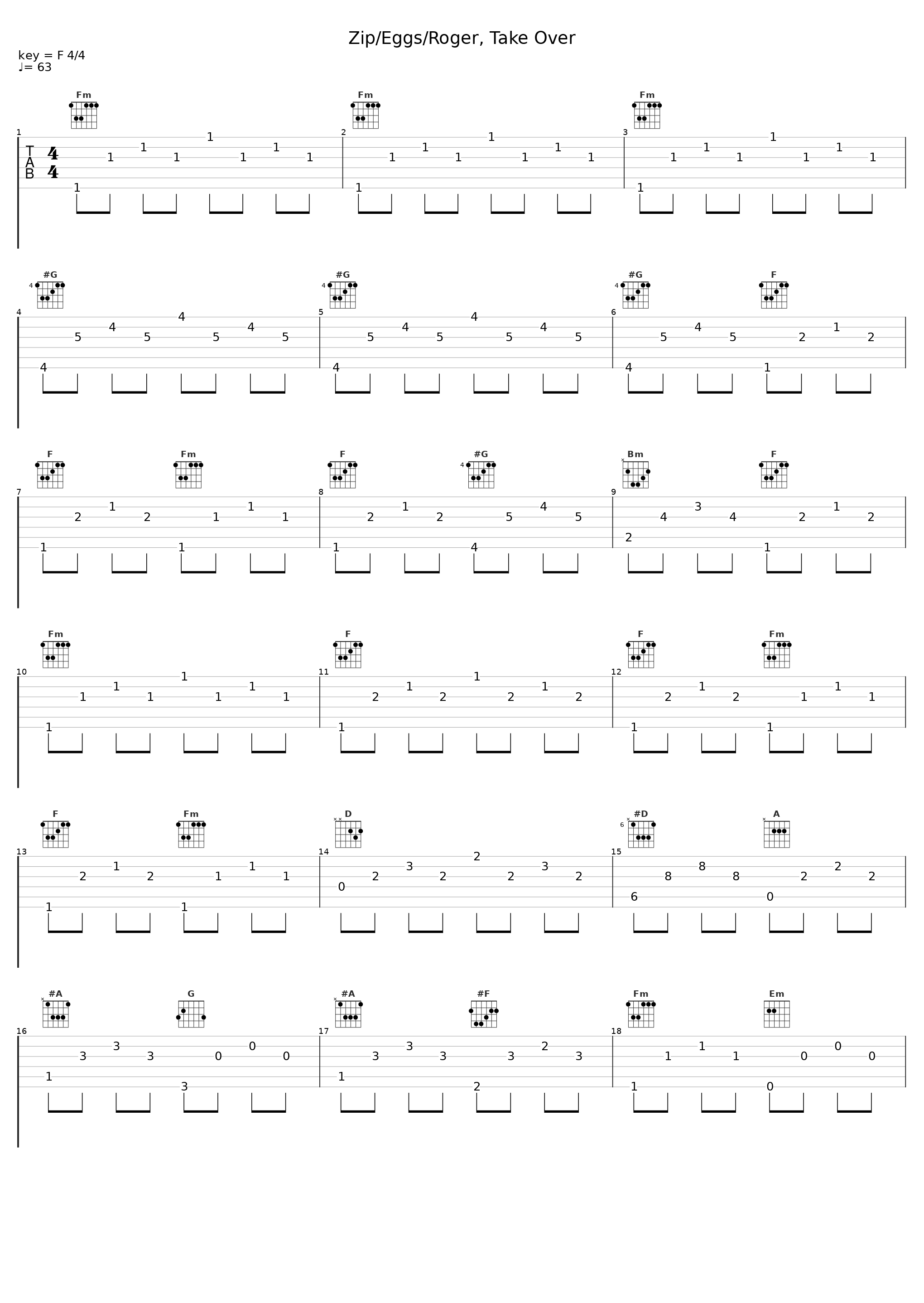 Zip/Eggs/Roger, Take Over_Elmer Bernstein_1