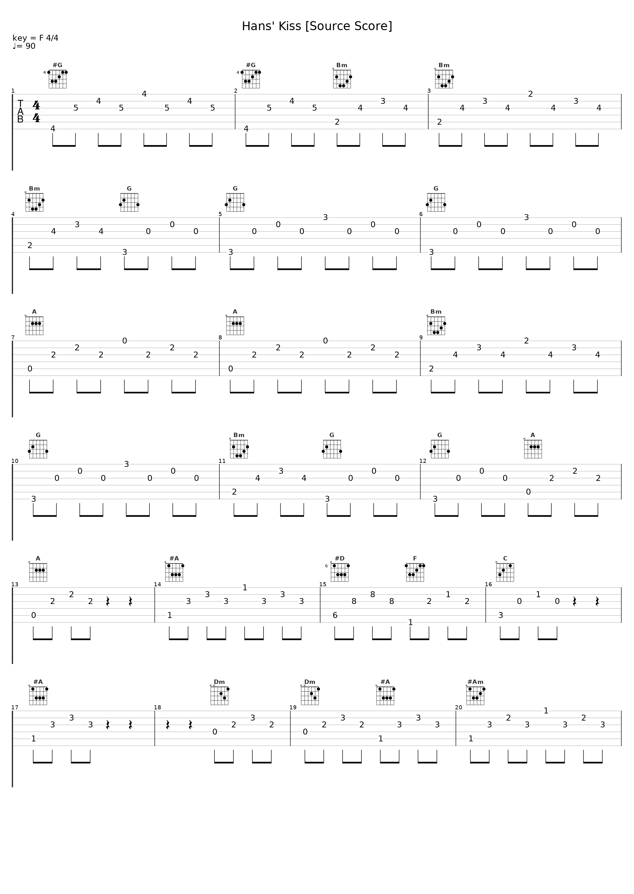Hans' Kiss [Source Score]_Christophe Beck_1
