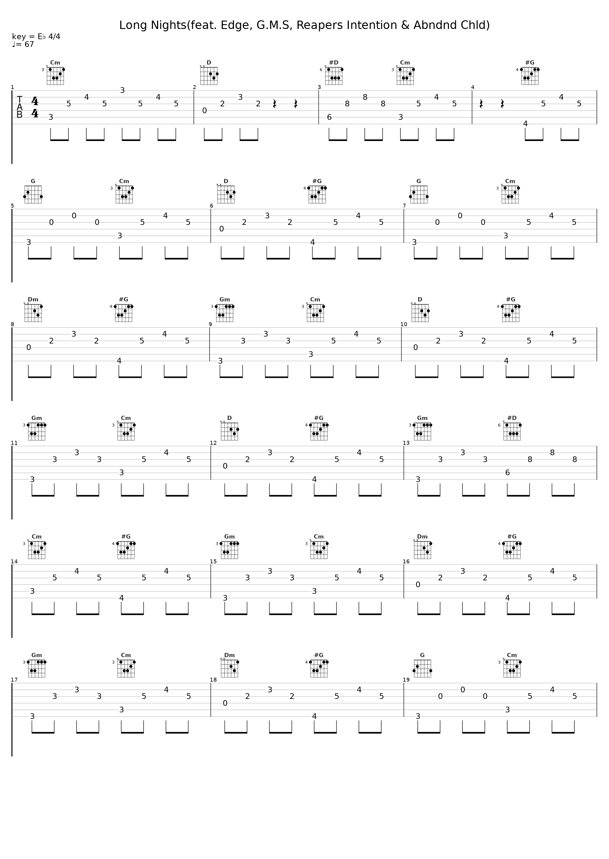 Long Nights(feat. Edge, G.M.S, Reapers Intention & Abndnd Chld)_S.B.6,Reapers Intention,Abndnd Chld,G.M.S,Edge_1