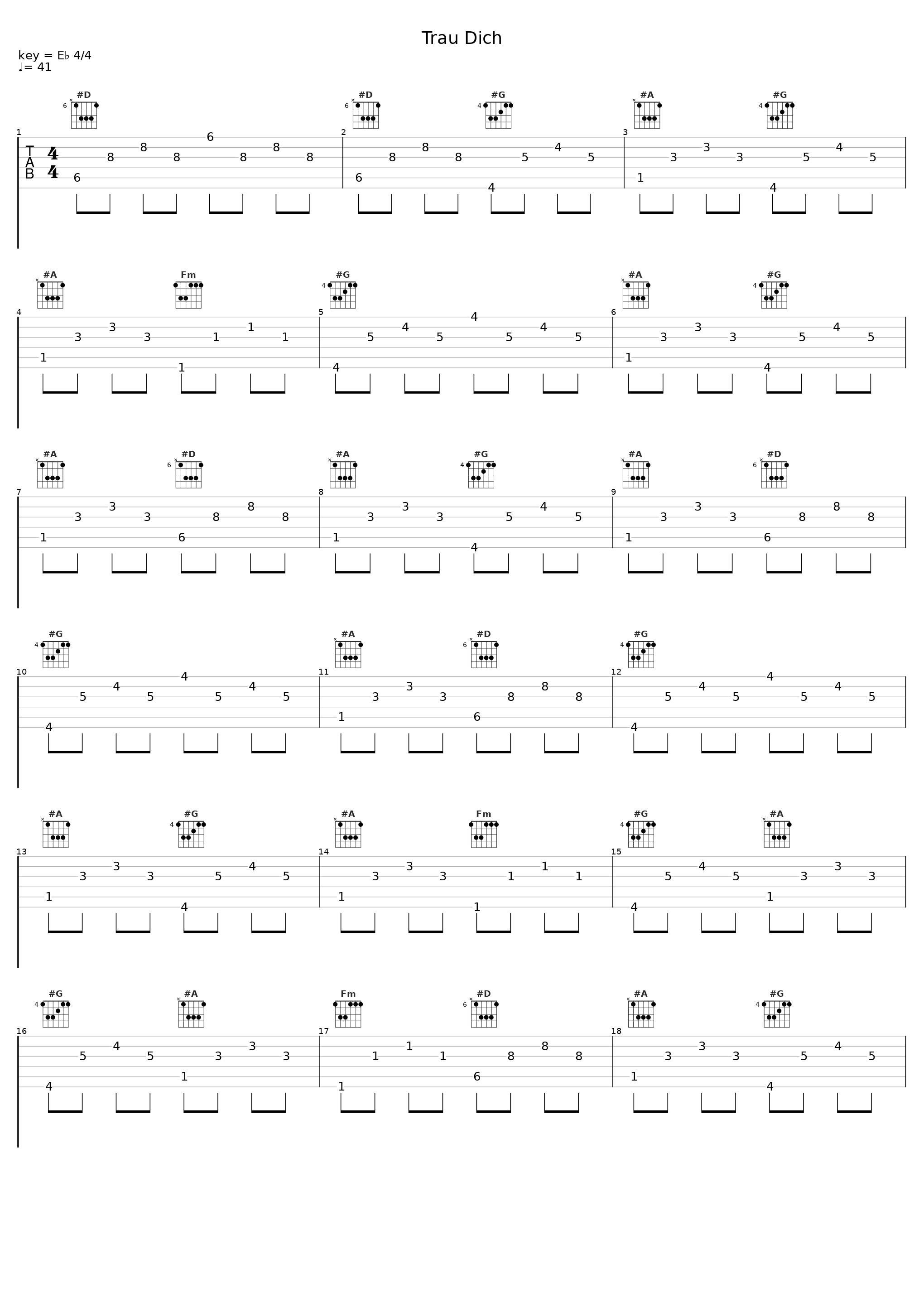 Trau Dich_soundnotation,Berge_1