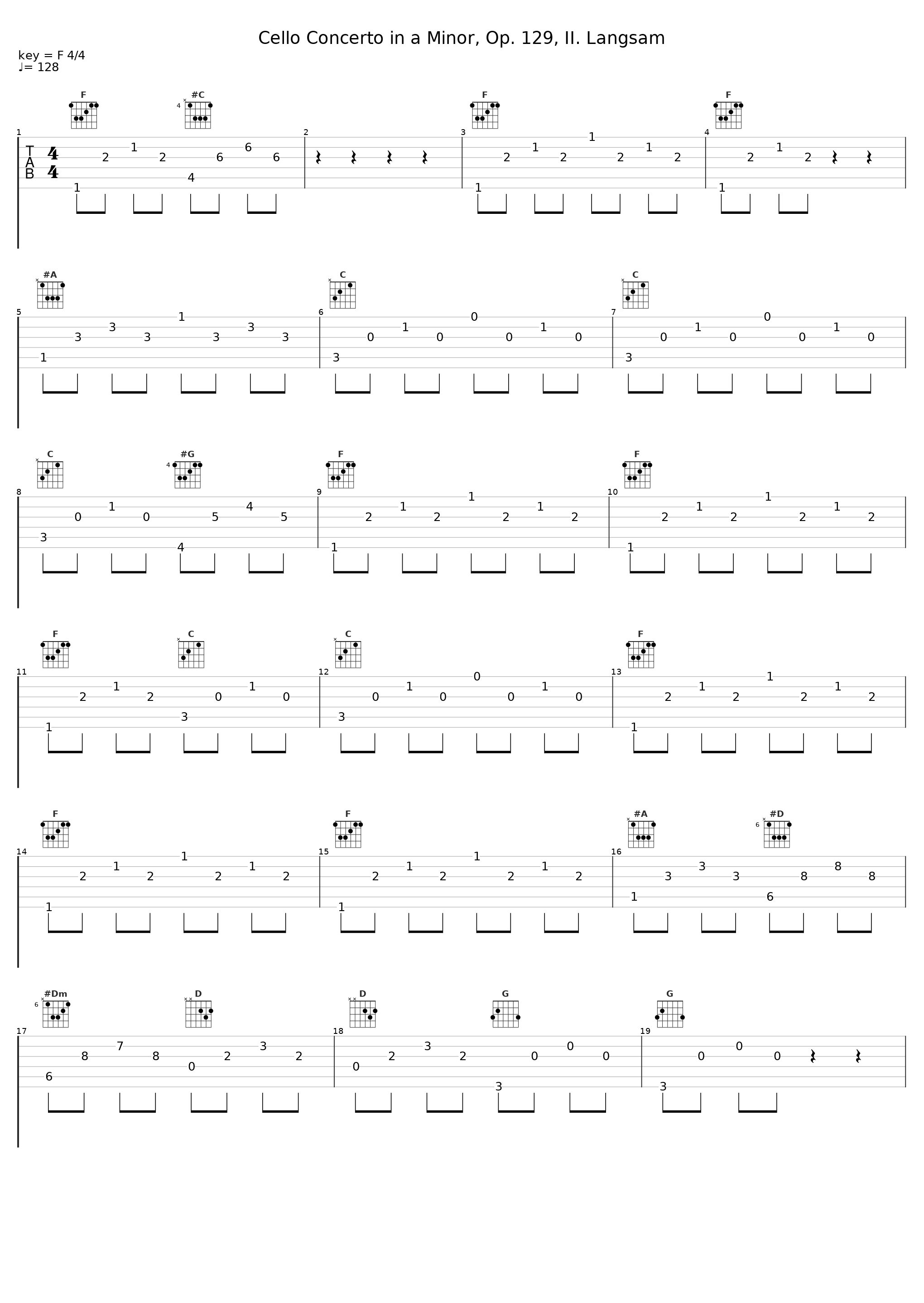 Cello Concerto in a Minor, Op. 129, II. Langsam_Tibor de Machula,Wilhelm Furtwängler,Berliner Philharmoniker_1