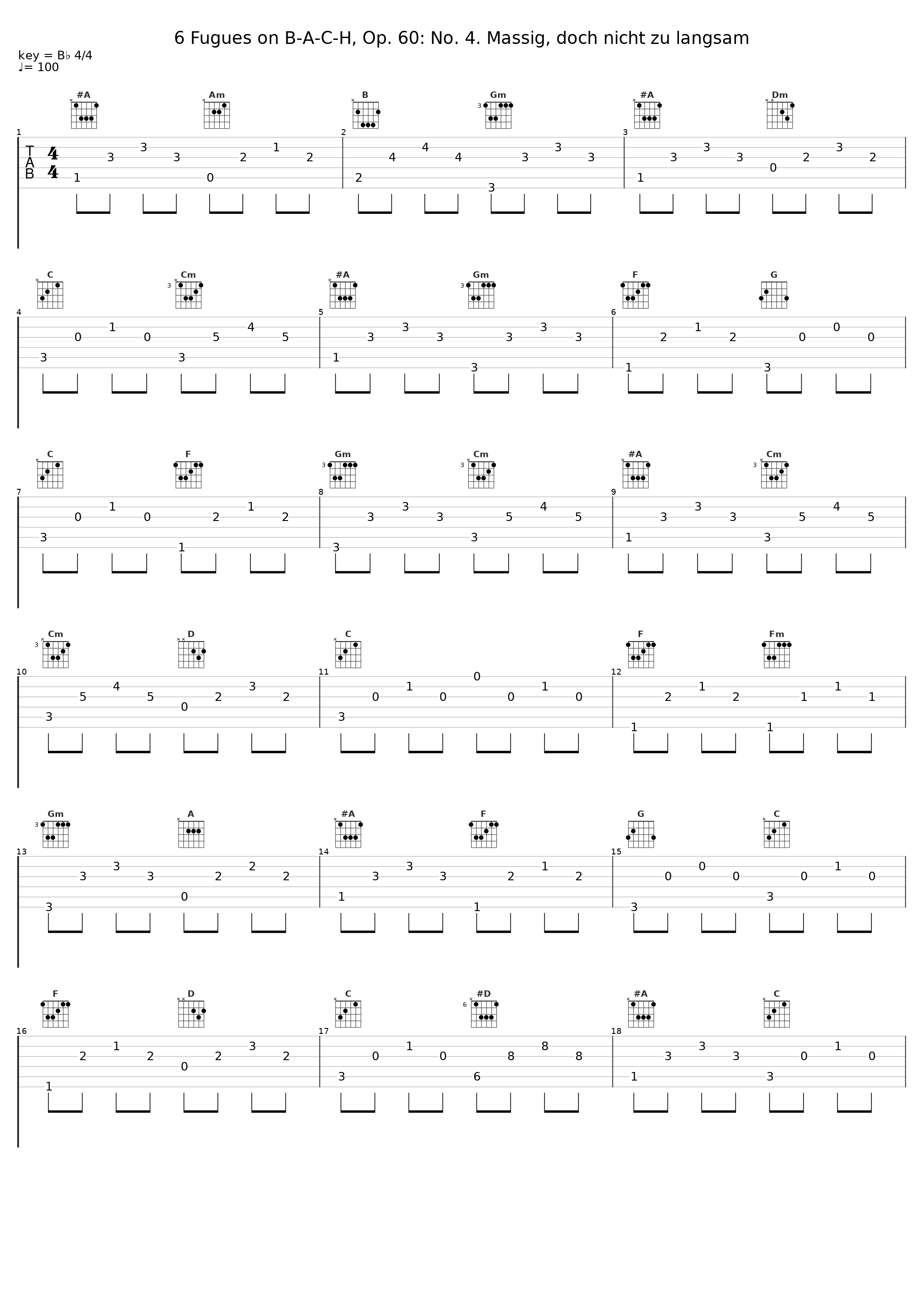 6 Fugues on B-A-C-H, Op. 60: No. 4. Massig, doch nicht zu langsam_Martin Schmeding_1