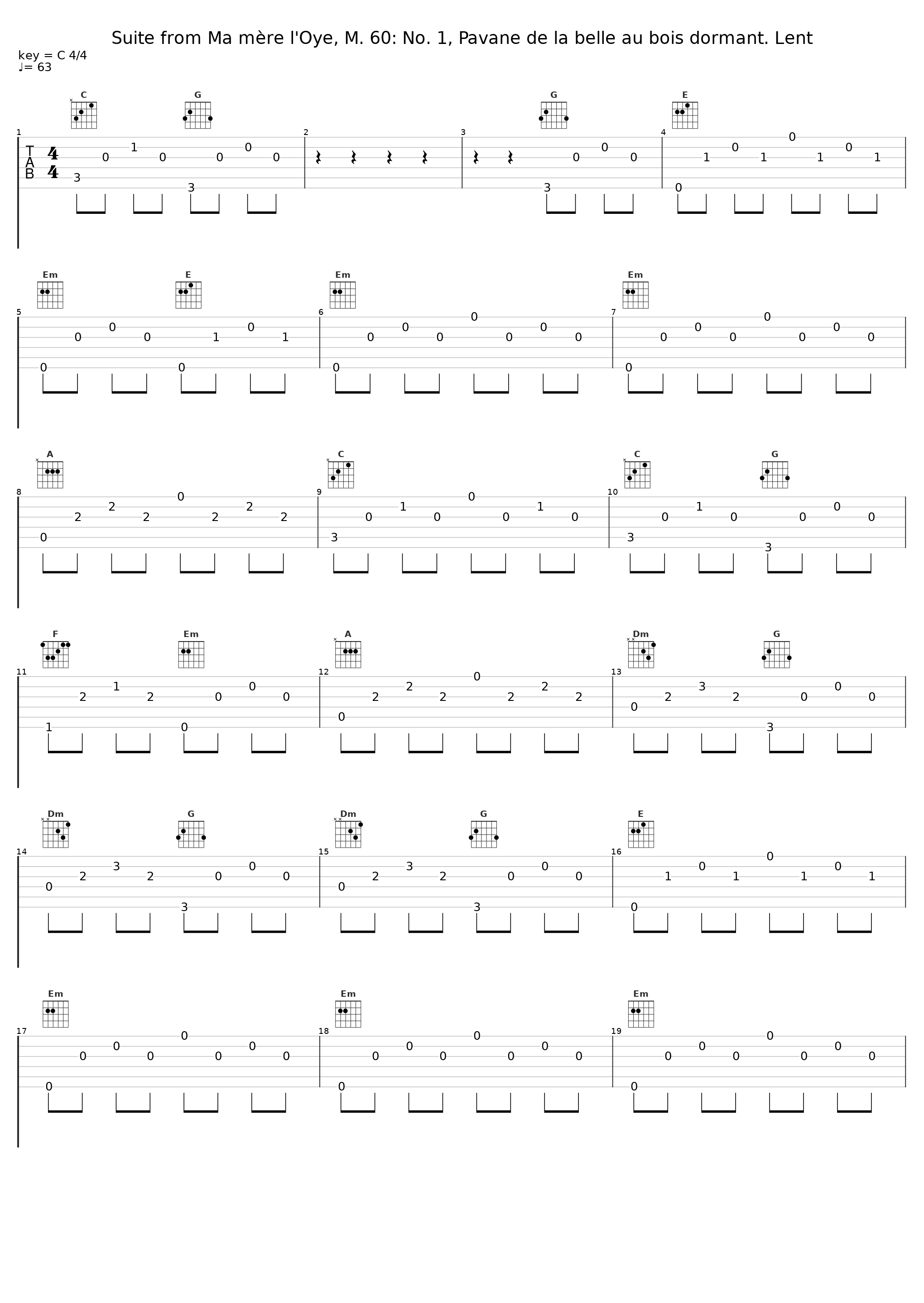 Suite from Ma mère l'Oye, M. 60: No. 1, Pavane de la belle au bois dormant. Lent_Théodore Paraskivesco,Jacques Rouvier,Johannes Brahms_1