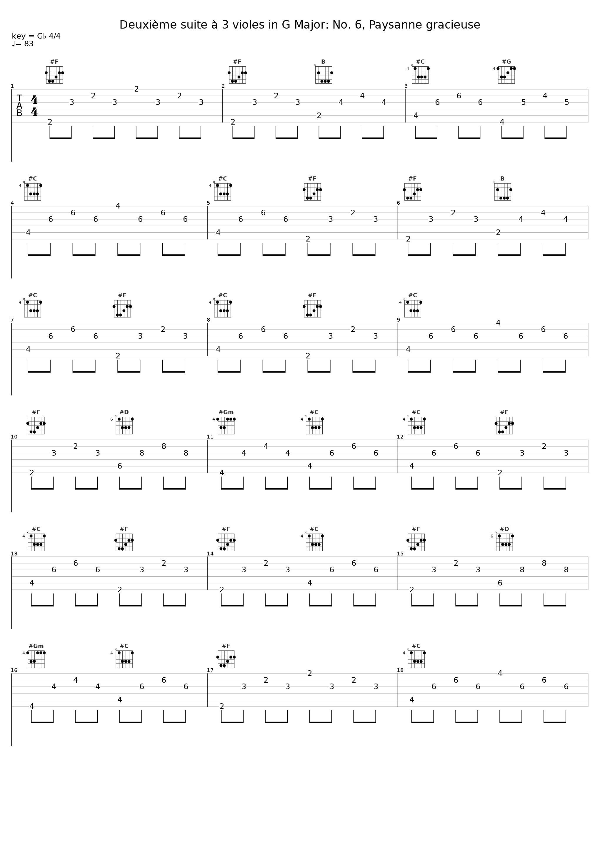 Deuxième suite à 3 violes in G Major: No. 6, Paysanne gracieuse_Francois Joubert-Caillet,L'Achéron,Marin Marais_1