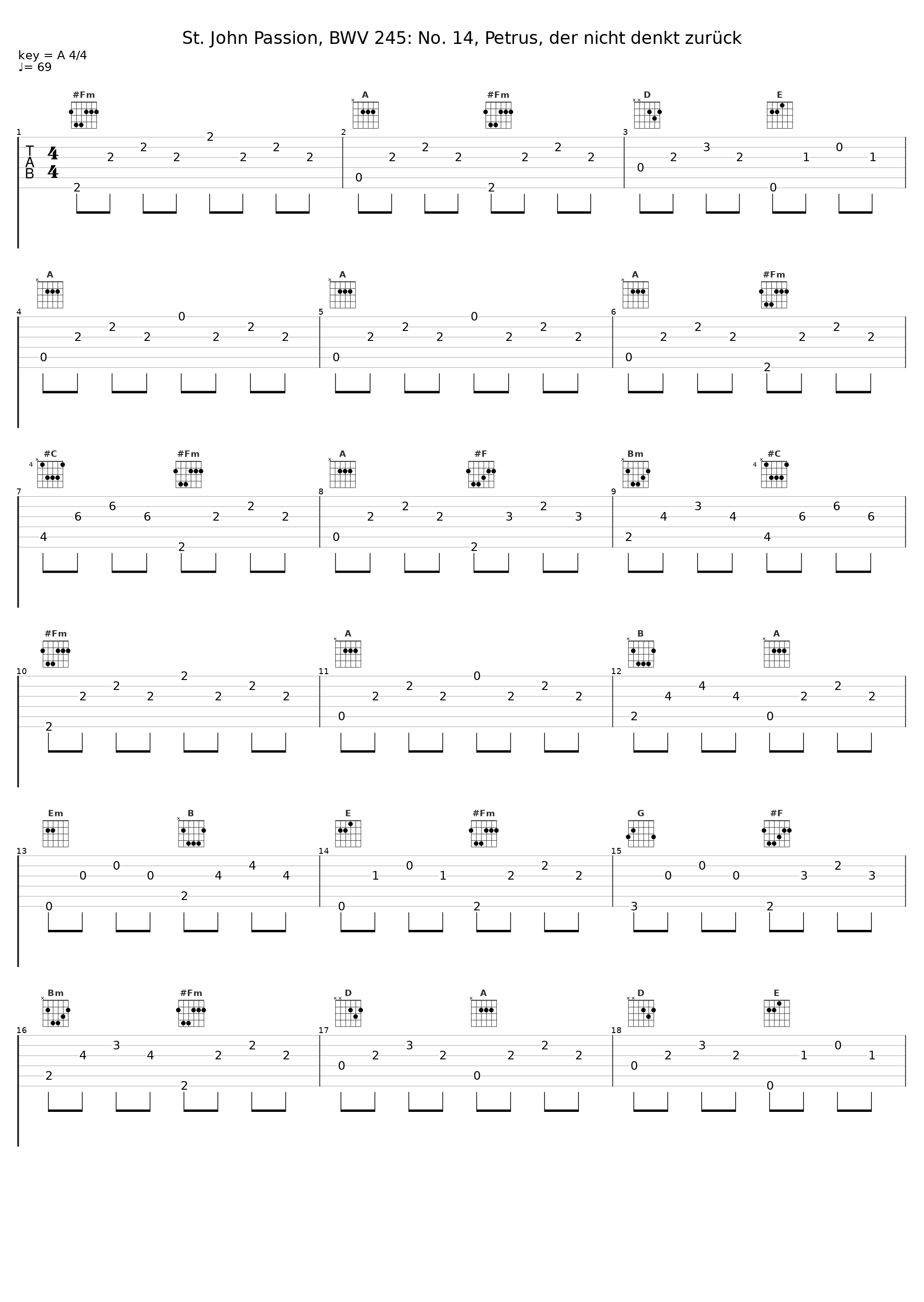St. John Passion, BWV 245: No. 14, Petrus, der nicht denkt zurück_Gachinger Kantorei_1
