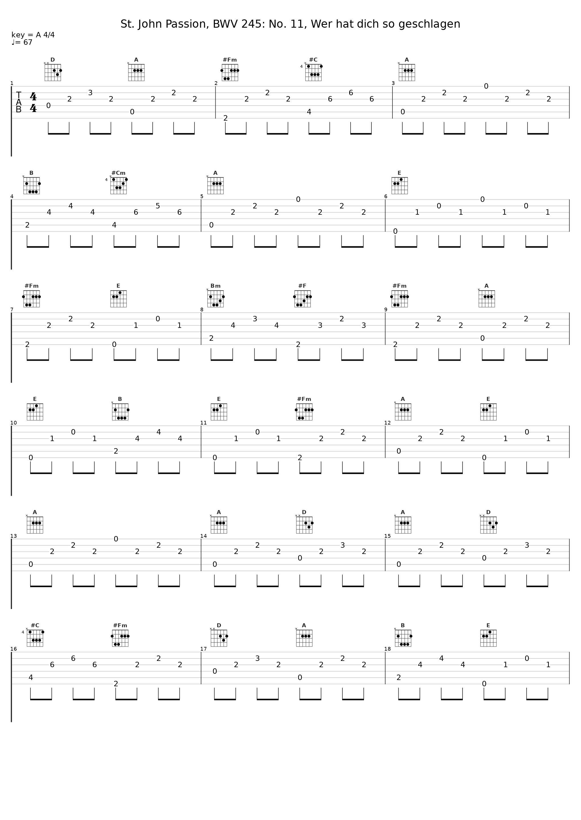 St. John Passion, BWV 245: No. 11, Wer hat dich so geschlagen_Gachinger Kantorei_1