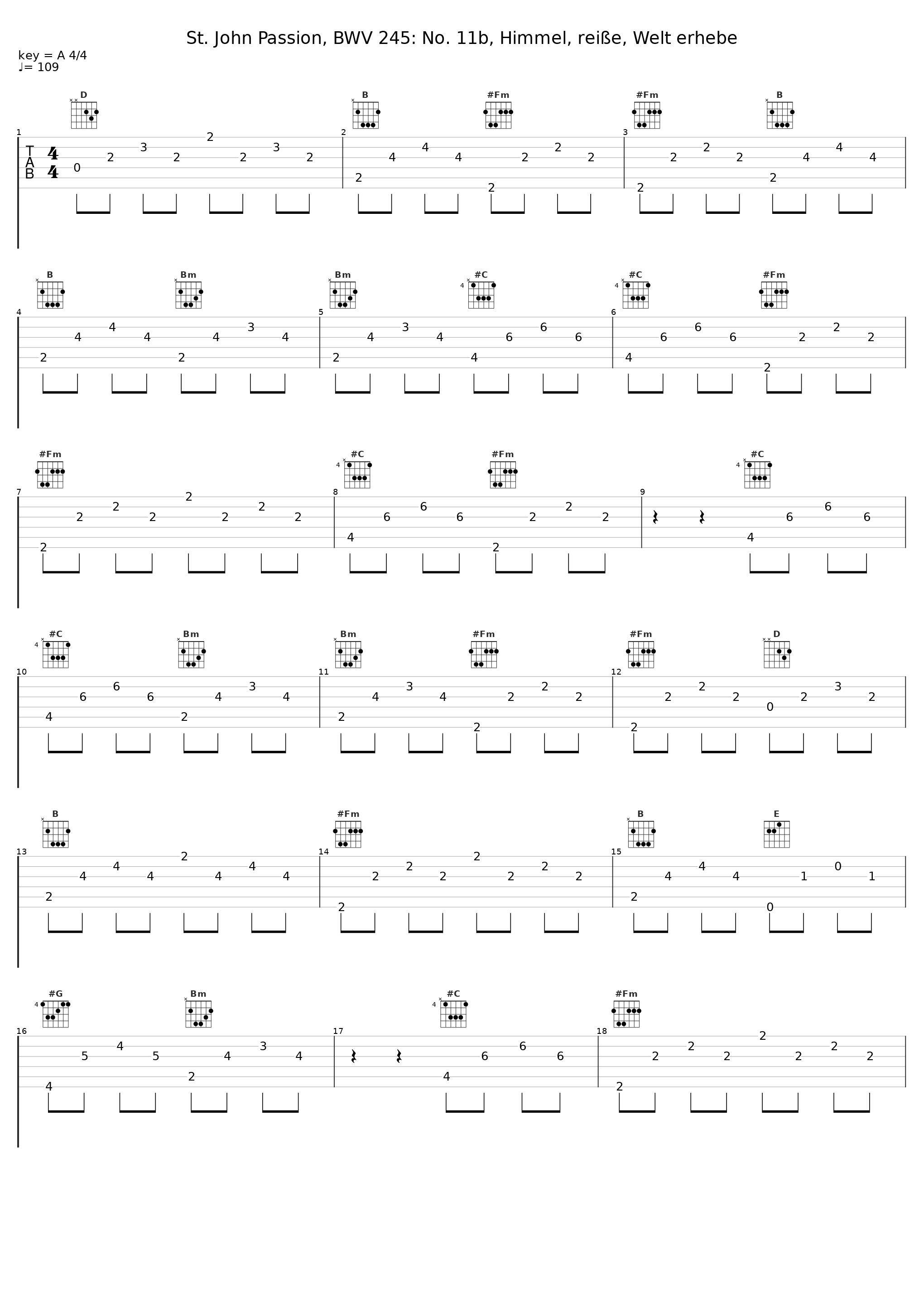 St. John Passion, BWV 245: No. 11b, Himmel, reiße, Welt erhebe_Gachinger Kantorei_1