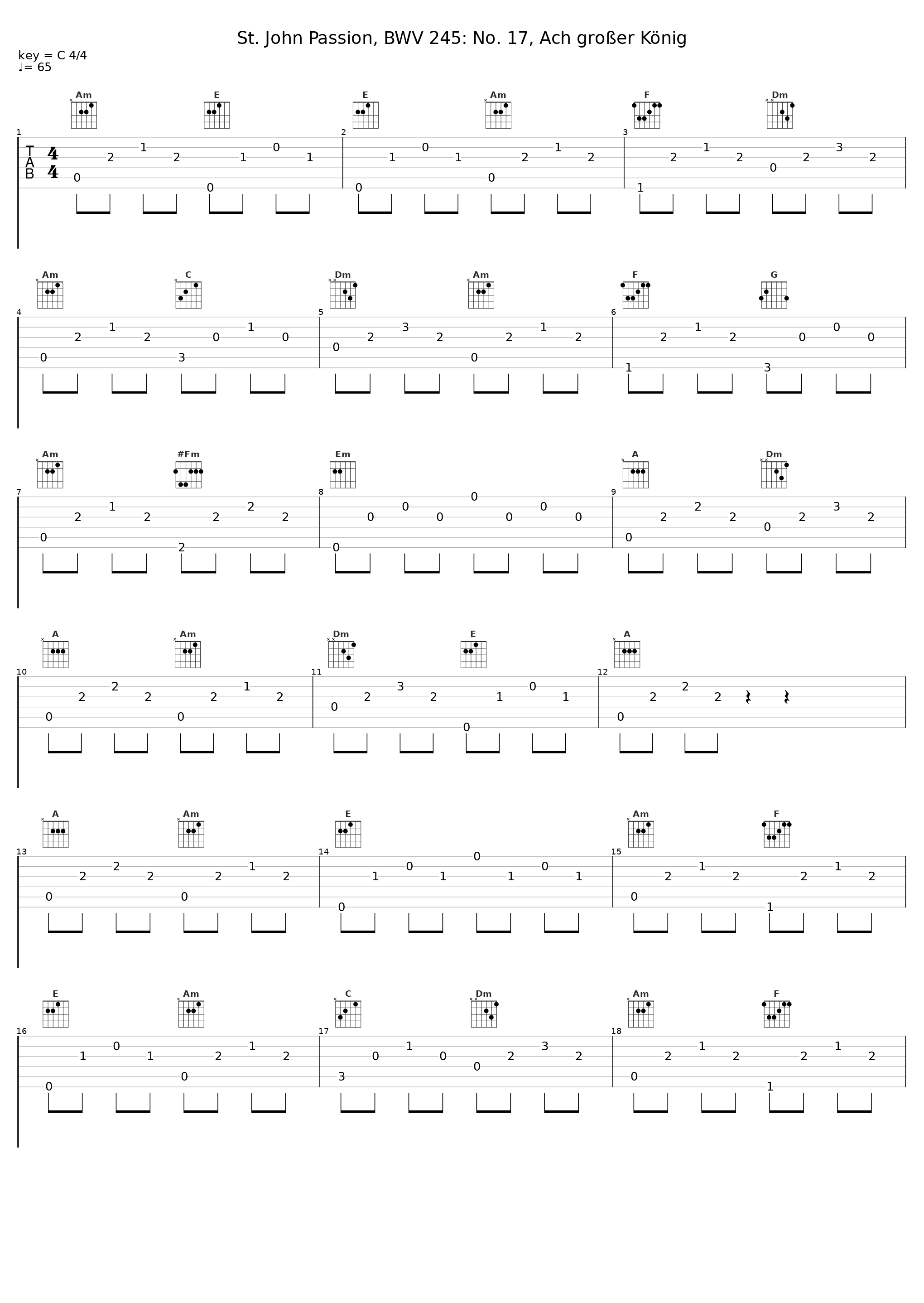 St. John Passion, BWV 245: No. 17, Ach großer König_Gachinger Kantorei_1