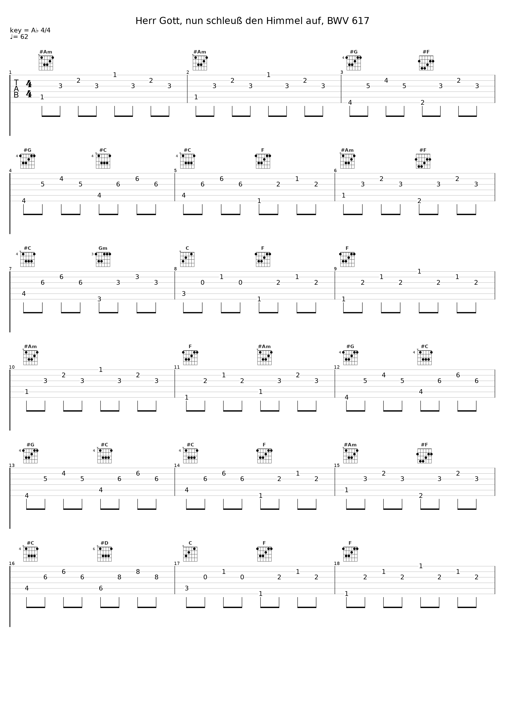 Herr Gott, nun schleuß den Himmel auf, BWV 617_Stephen Farr_1