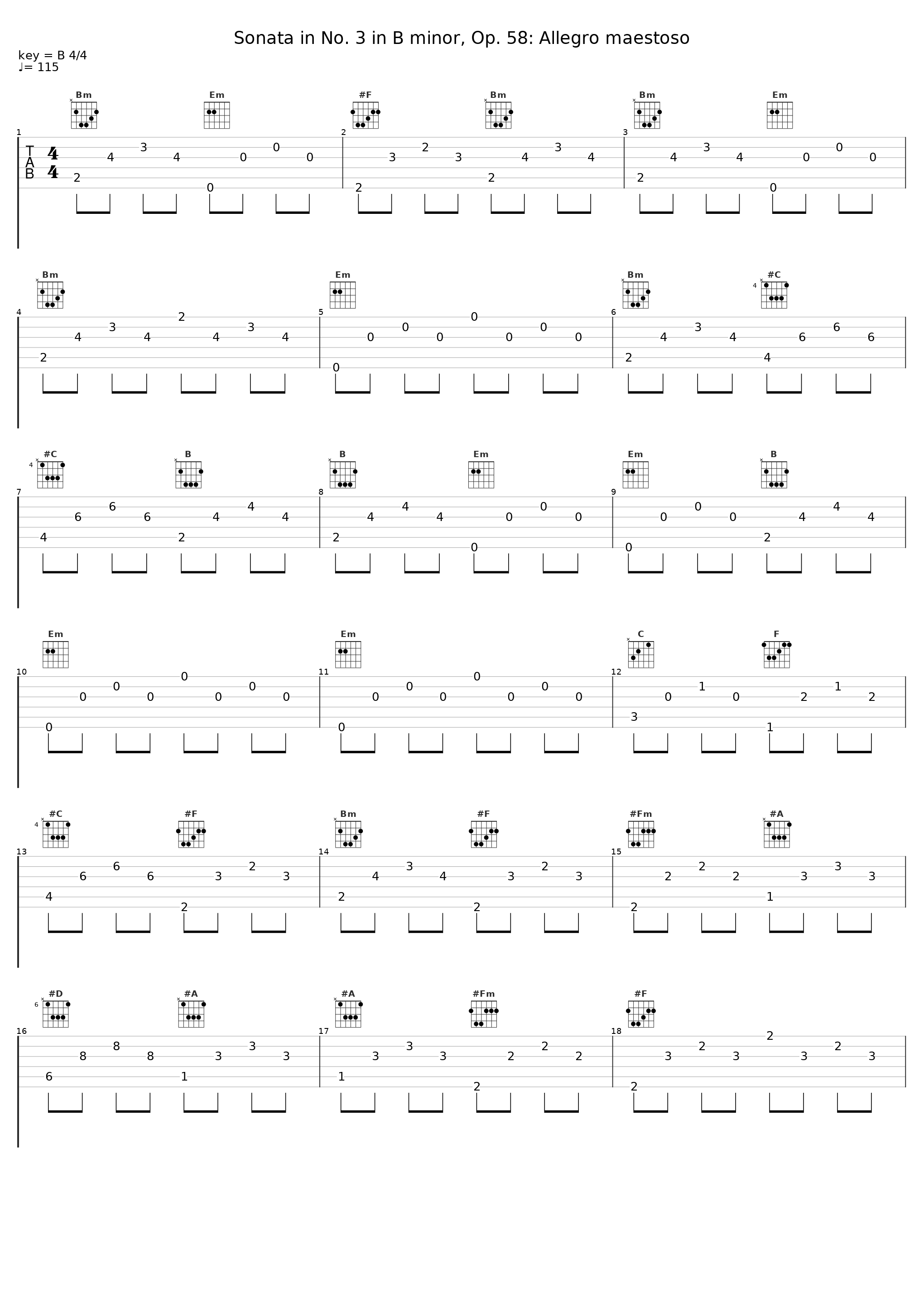 Sonata in No. 3 in B minor, Op. 58: Allegro maestoso_Herman Godes,Frédéric Chopin_1