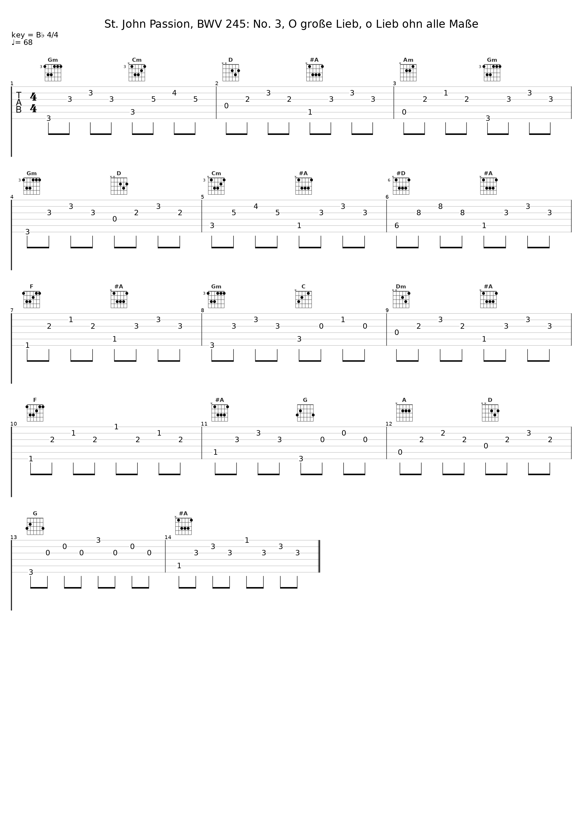 St. John Passion, BWV 245: No. 3, O große Lieb, o Lieb ohn alle Maße_Gachinger Kantorei_1