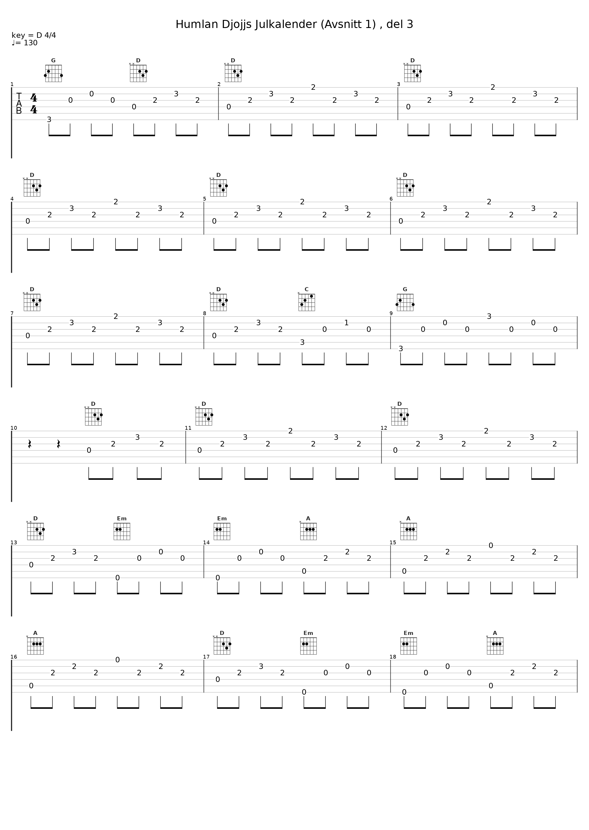 Humlan Djojjs Julkalender (Avsnitt 1) , del 3_Humlan Djojj,Julkalender,Staffan Götestam_1