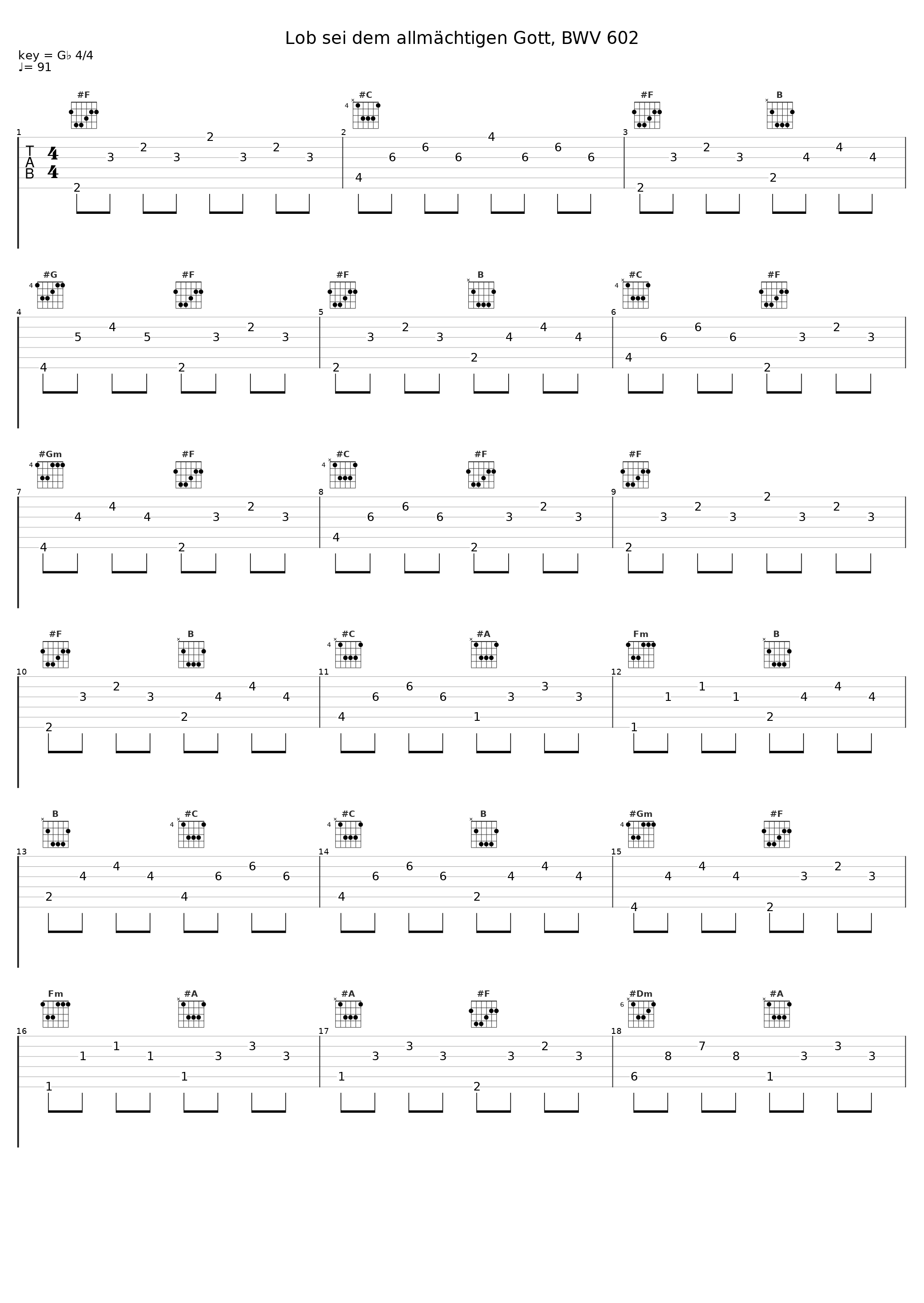 Lob sei dem allmächtigen Gott, BWV 602_Stephen Farr_1