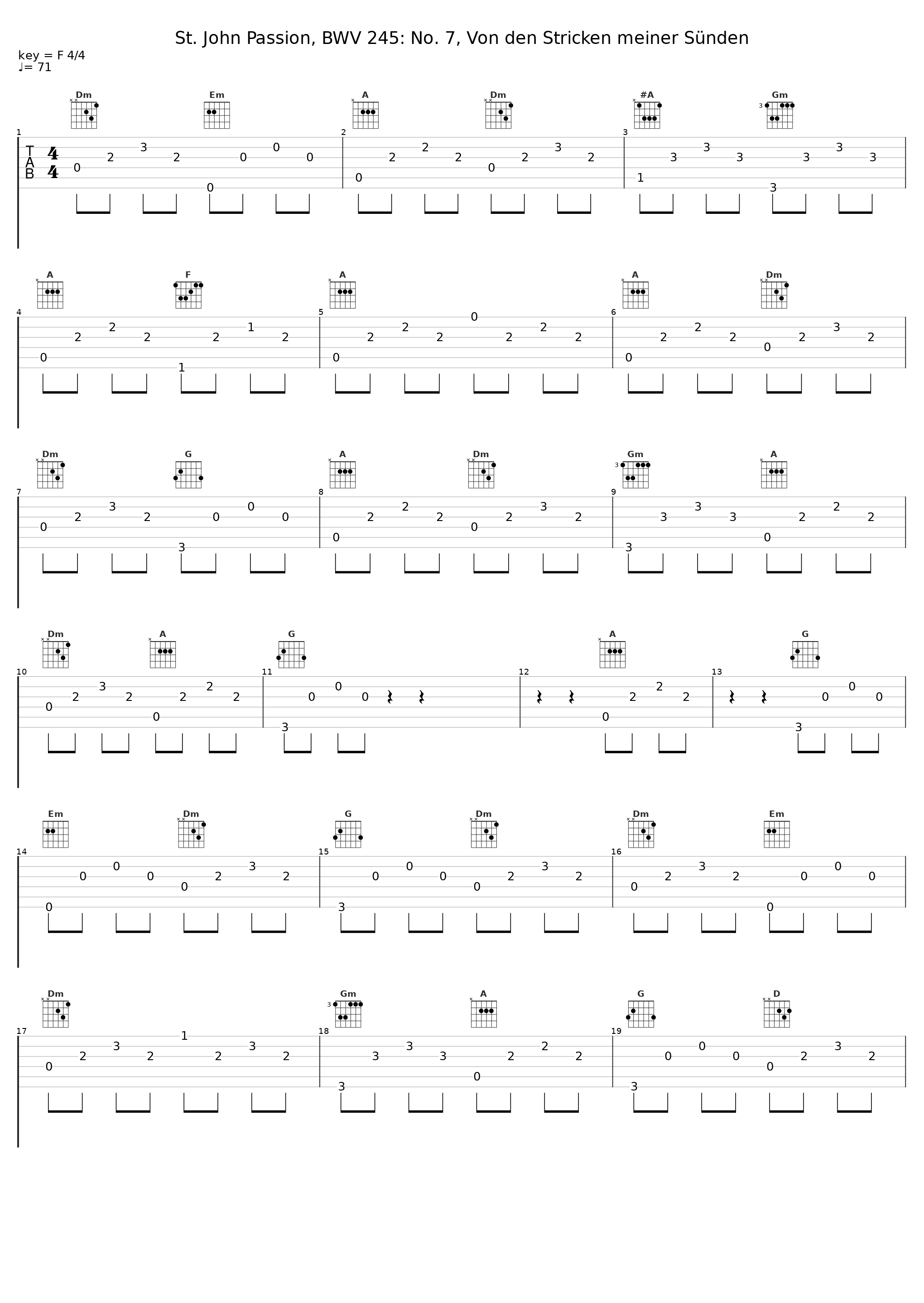 St. John Passion, BWV 245: No. 7, Von den Stricken meiner Sünden_Gachinger Kantorei_1