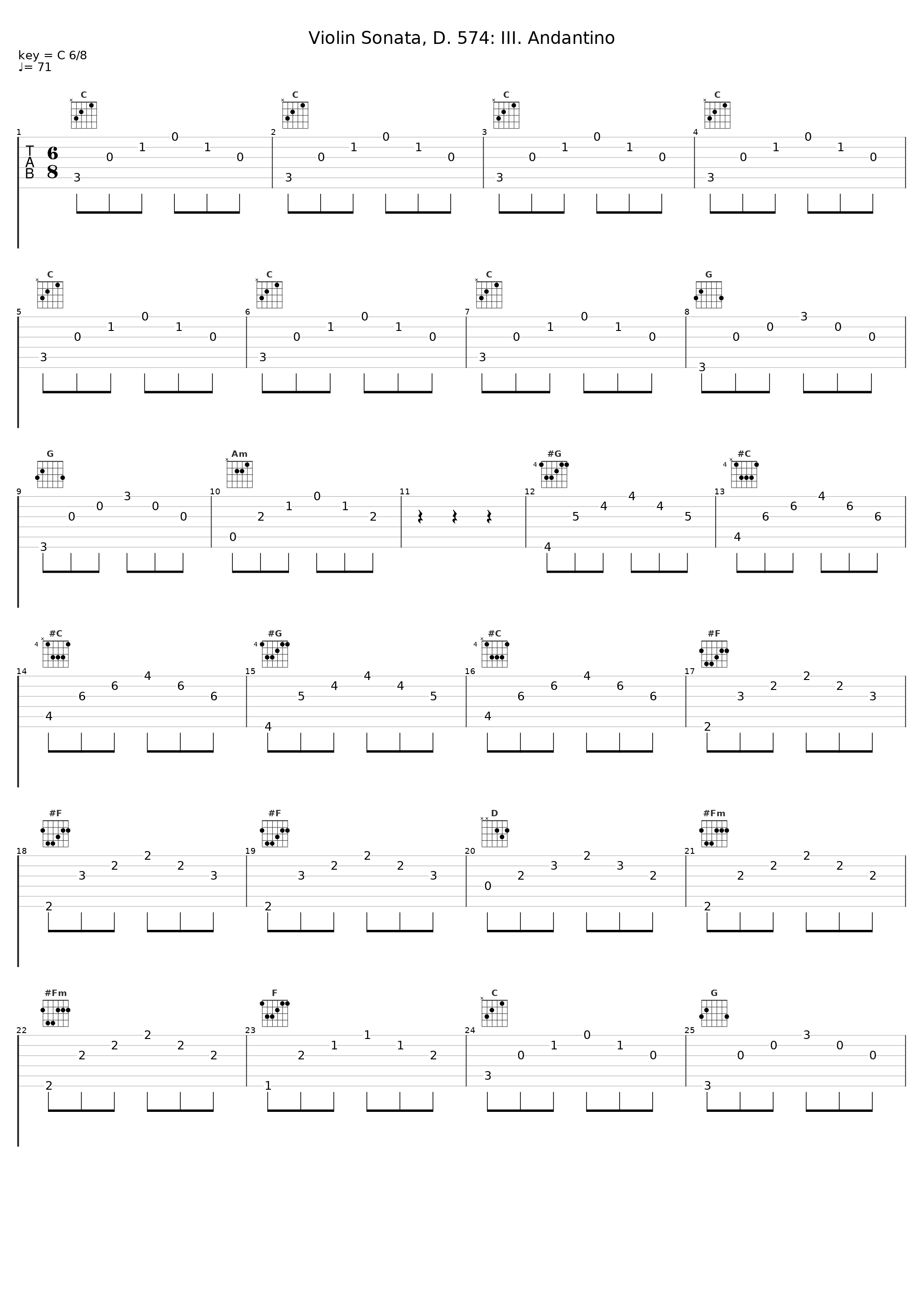 Violin Sonata, D. 574: III. Andantino_Stéphane Spira,Isabelle Flory_1