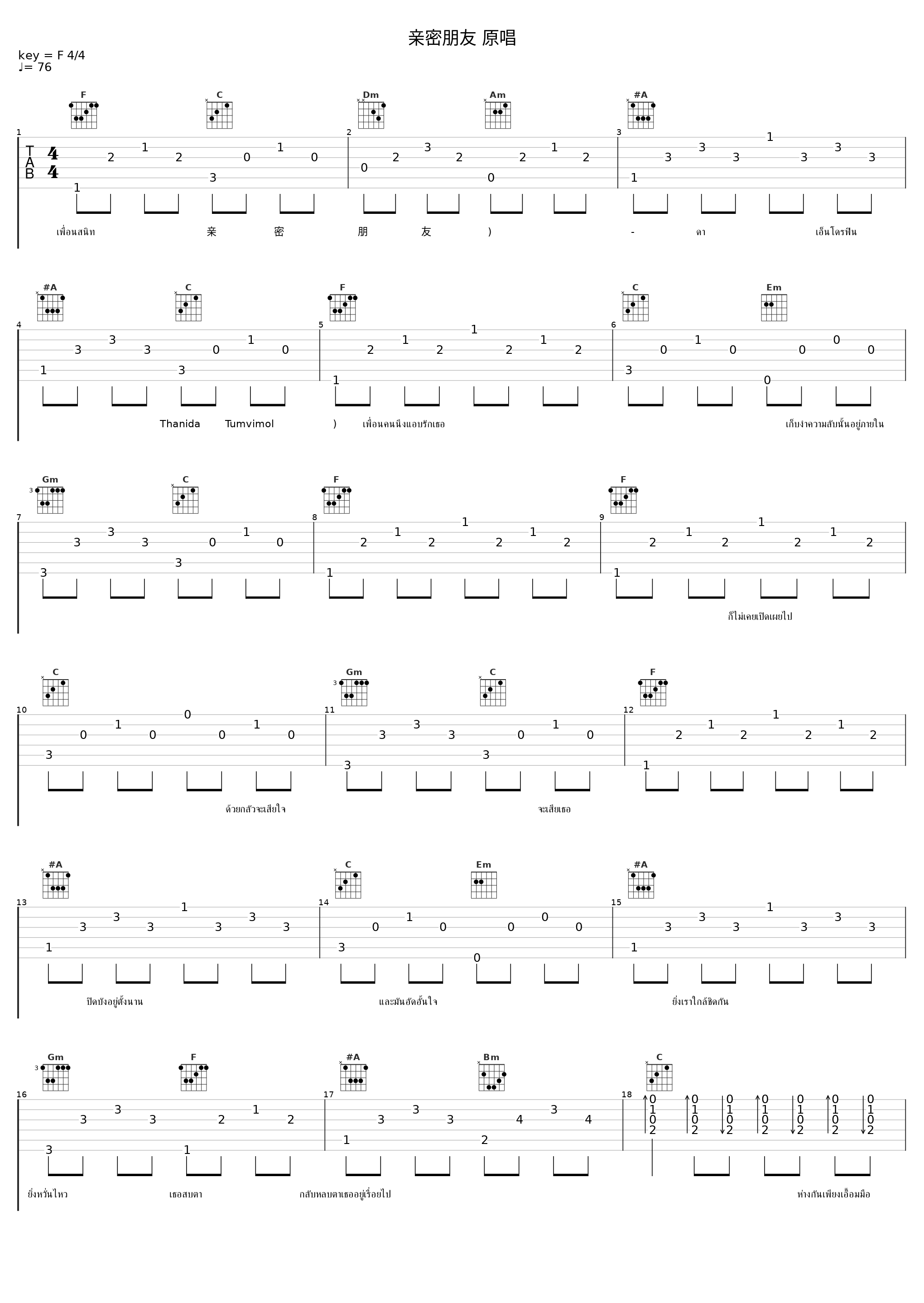 亲密朋友 原唱_V.A._1
