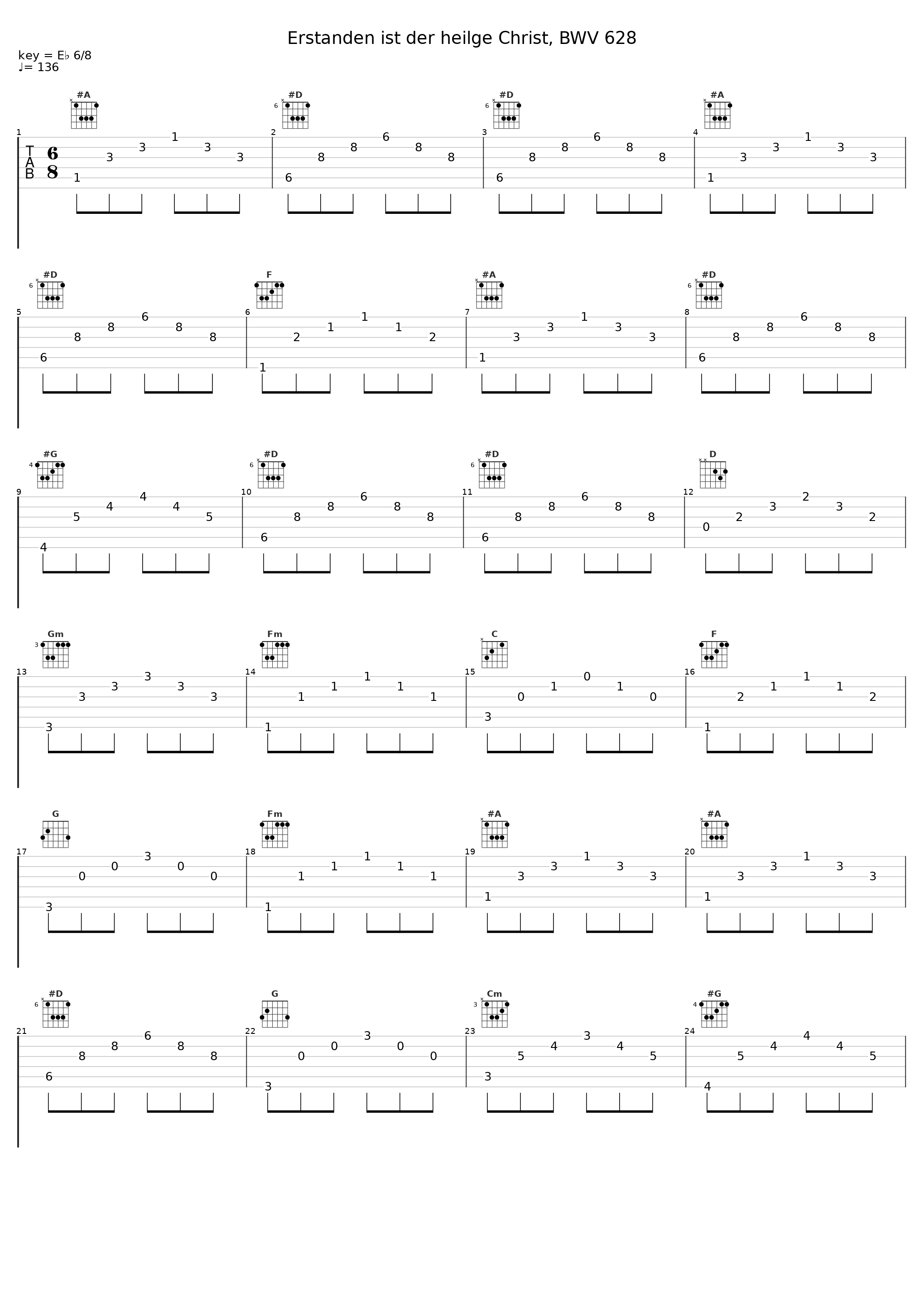 Erstanden ist der heilge Christ, BWV 628_Stephen Farr_1