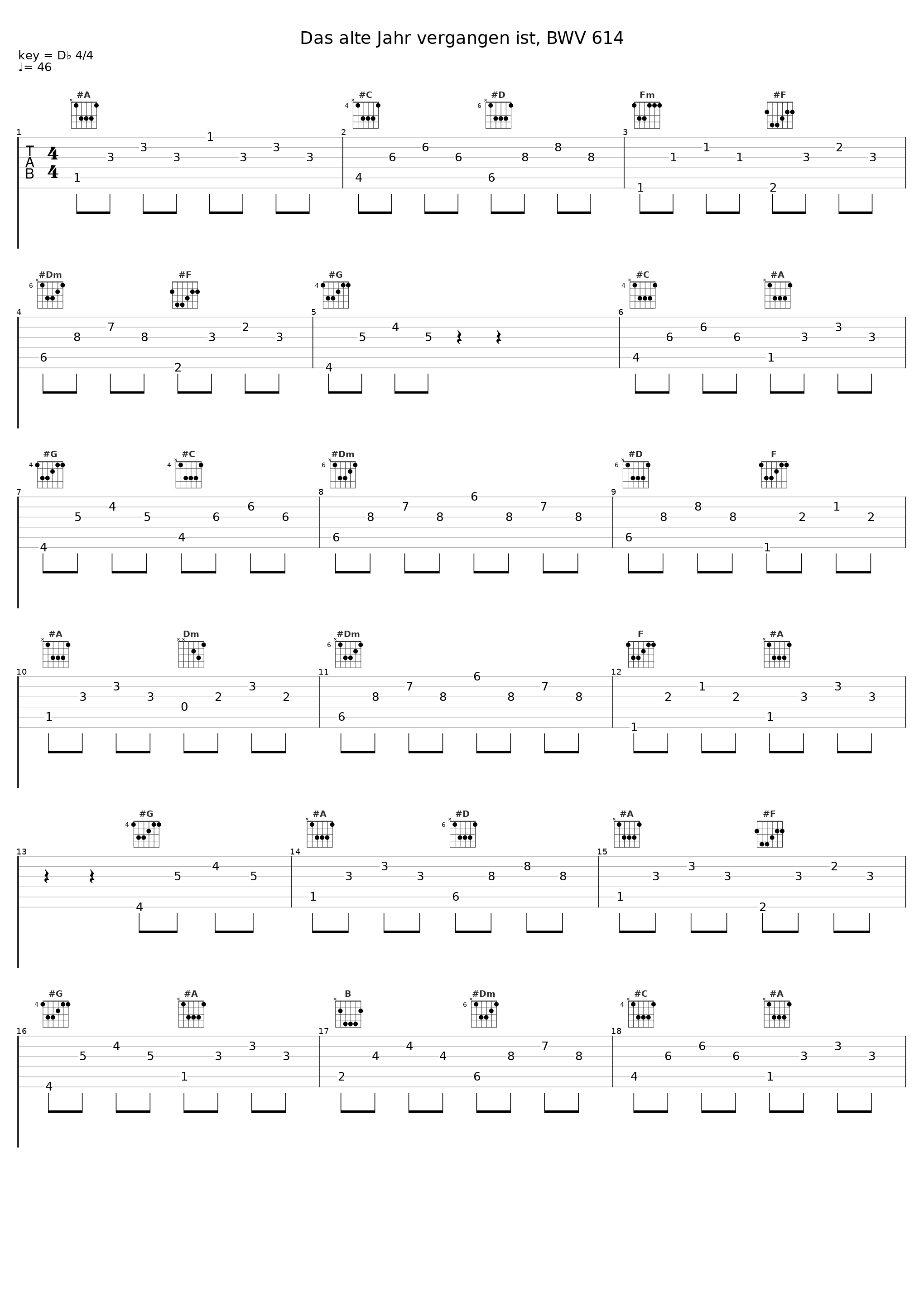 Das alte Jahr vergangen ist, BWV 614_Stephen Farr_1