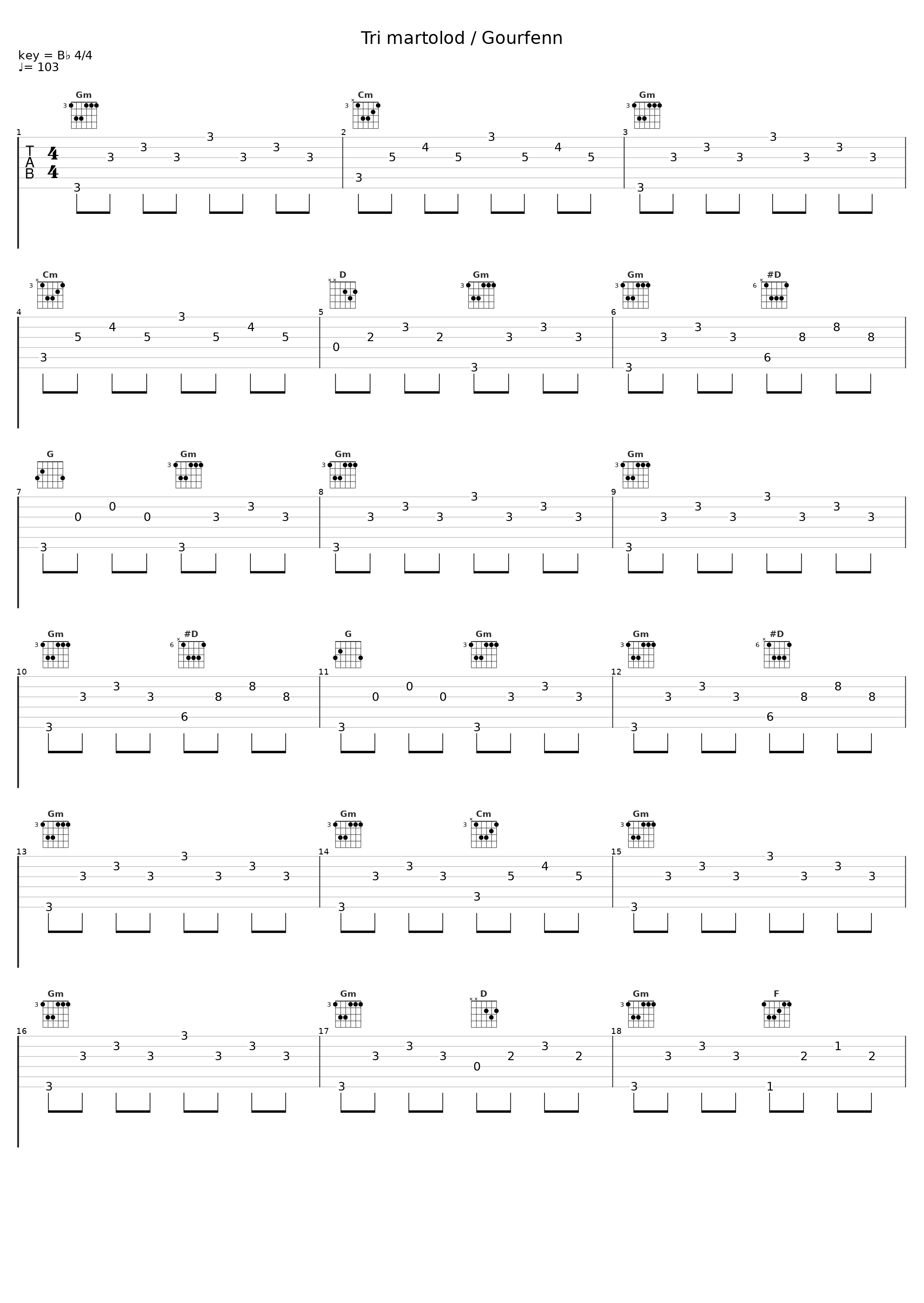 Tri martolod / Gourfenn_Tri Yann_1