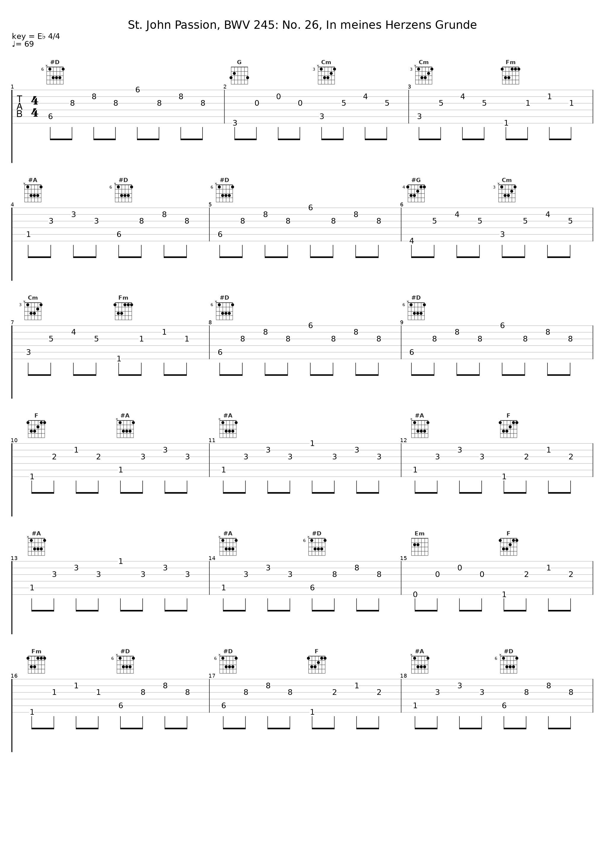 St. John Passion, BWV 245: No. 26, In meines Herzens Grunde_Gachinger Kantorei_1