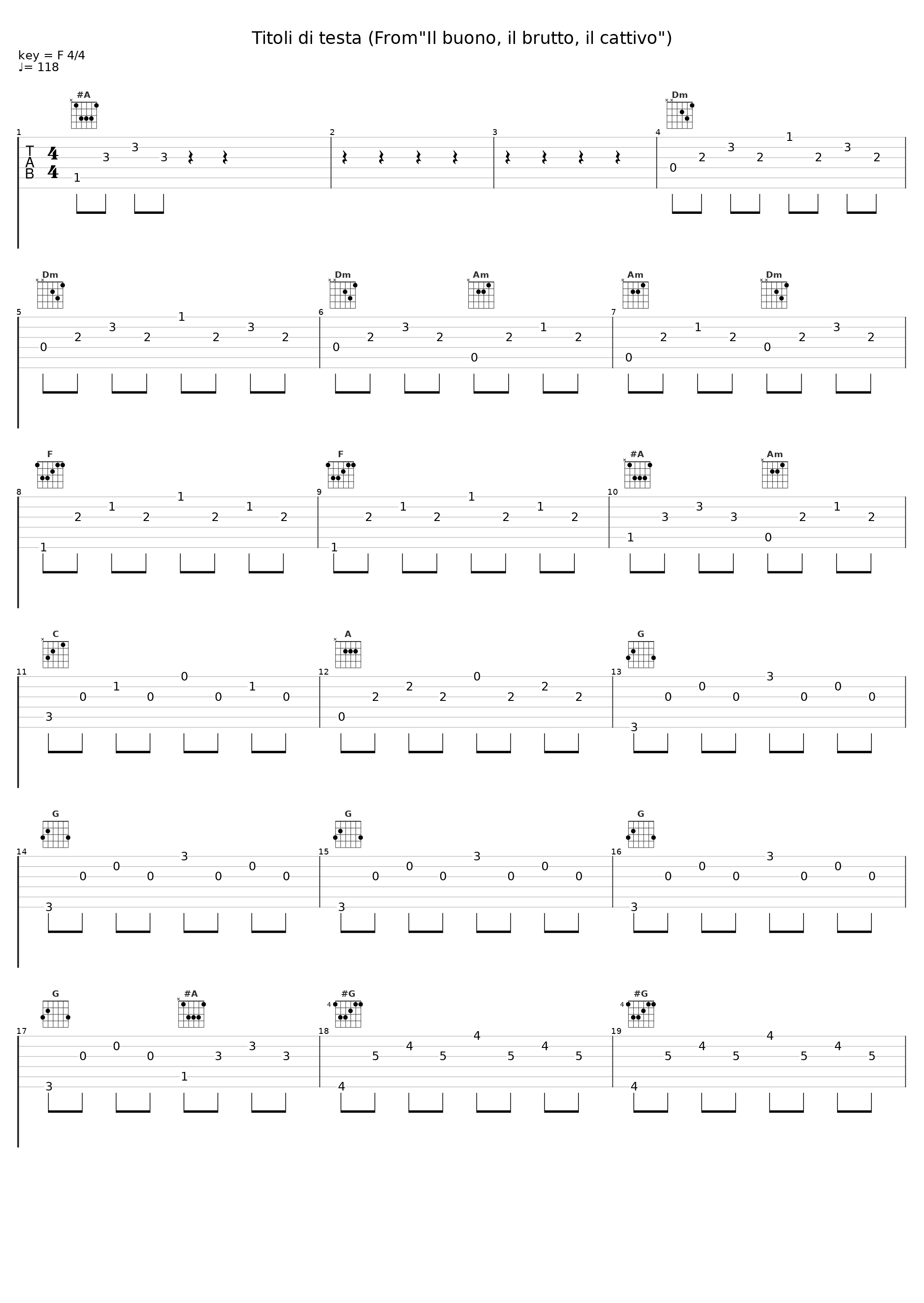 Titoli di testa (From"Il buono, il brutto, il cattivo")_Ennio Morricone_1