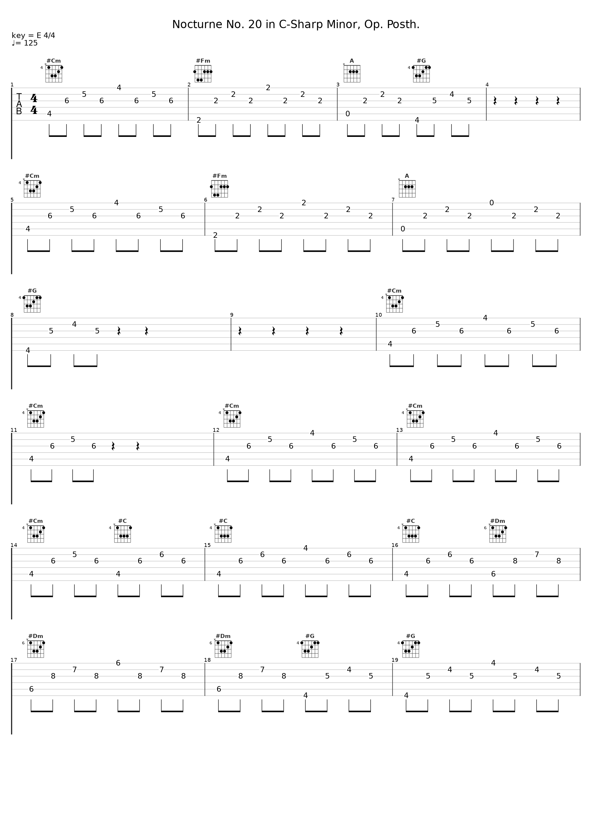 Nocturne No. 20 in C-Sharp Minor, Op. Posth._Evelyne Dubourg,Frédéric Chopin_1
