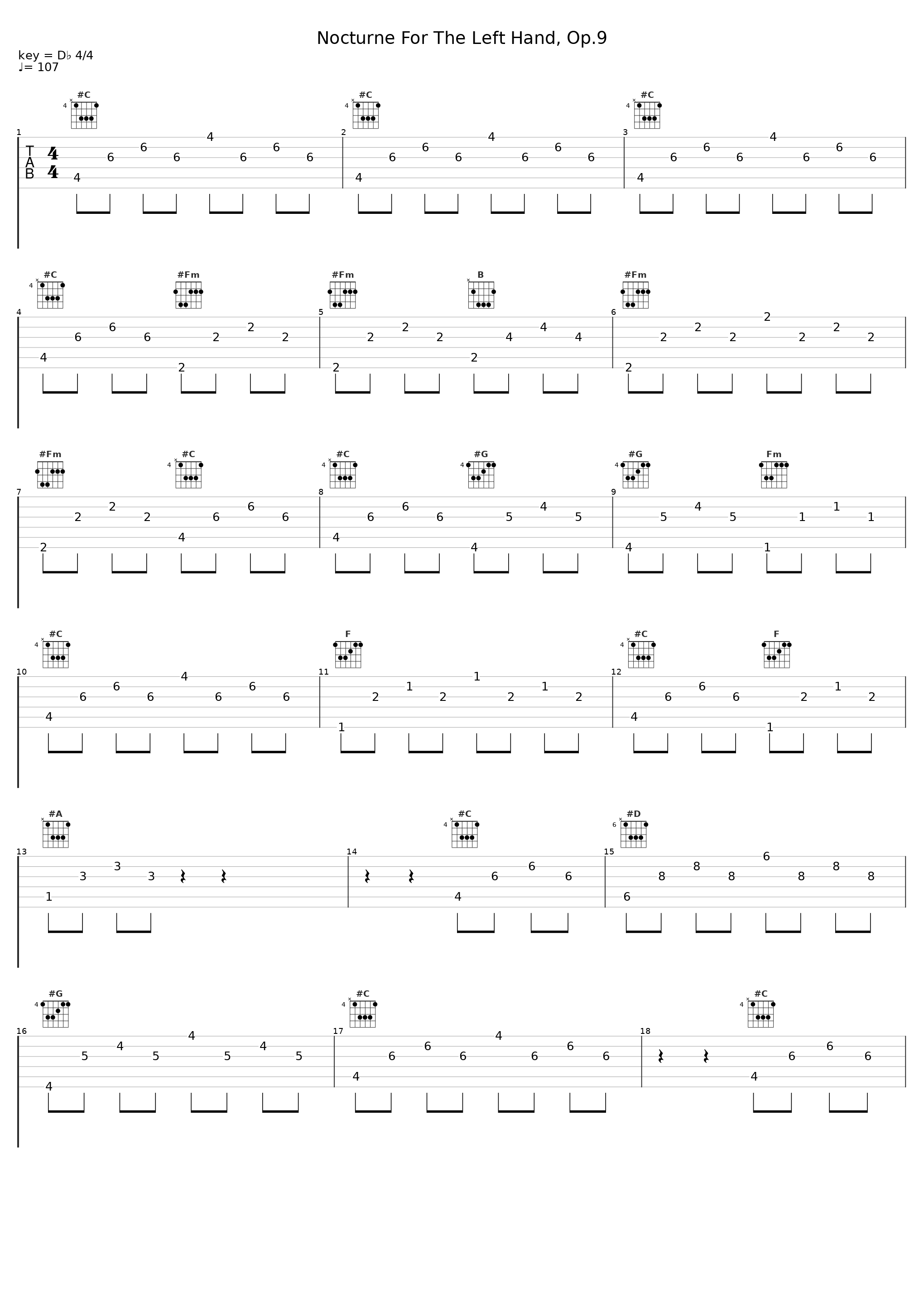 Nocturne For The Left Hand, Op.9_Evelyne Dubourg_1