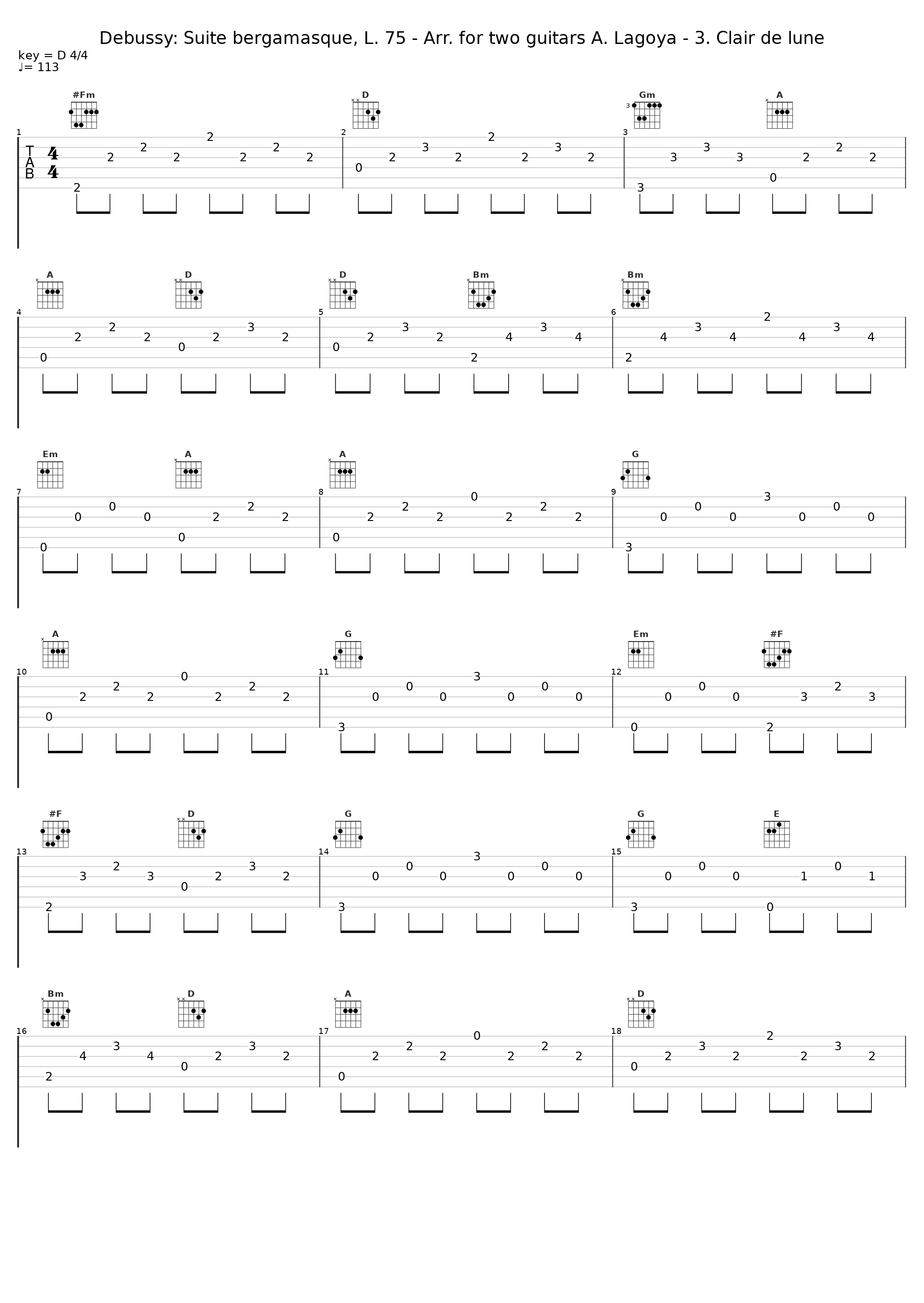 Debussy: Suite bergamasque, L. 75 - Arr. for two guitars A. Lagoya - 3. Clair de lune_Alexandre Lagoya,Ida Presti_1