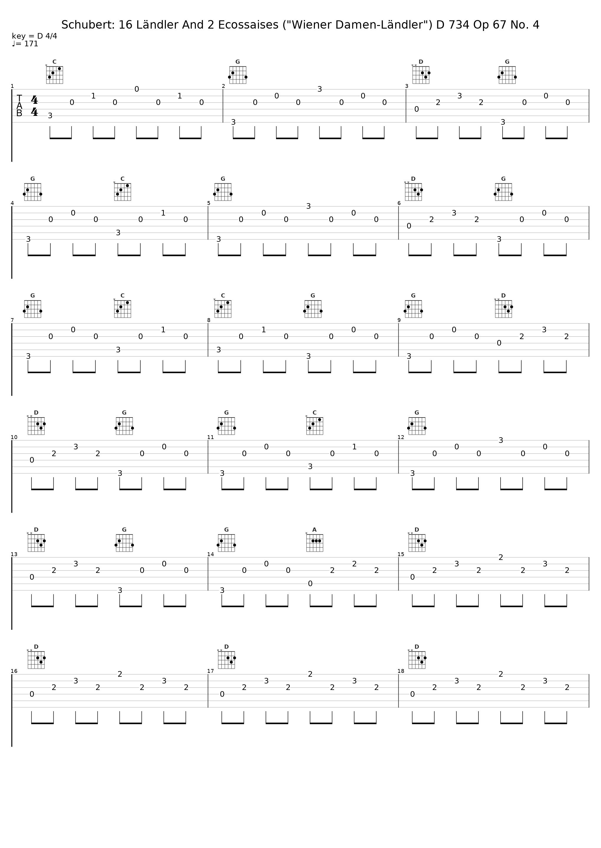 Schubert: 16 Ländler And 2 Ecossaises ("Wiener Damen-Ländler") D 734 Op 67 No. 4_Karl Betz_1